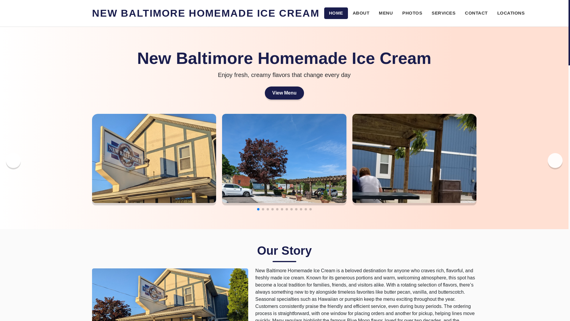 website screenshot of https://new-baltimore-homemade-ice-cream-site.pages.dev/