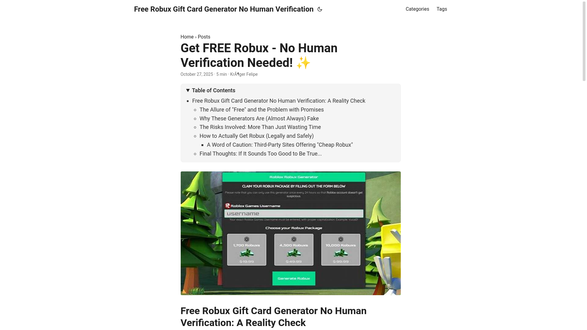 website screenshot of https://free-robux-gift-card-generator-no-human-verification.pages.dev/