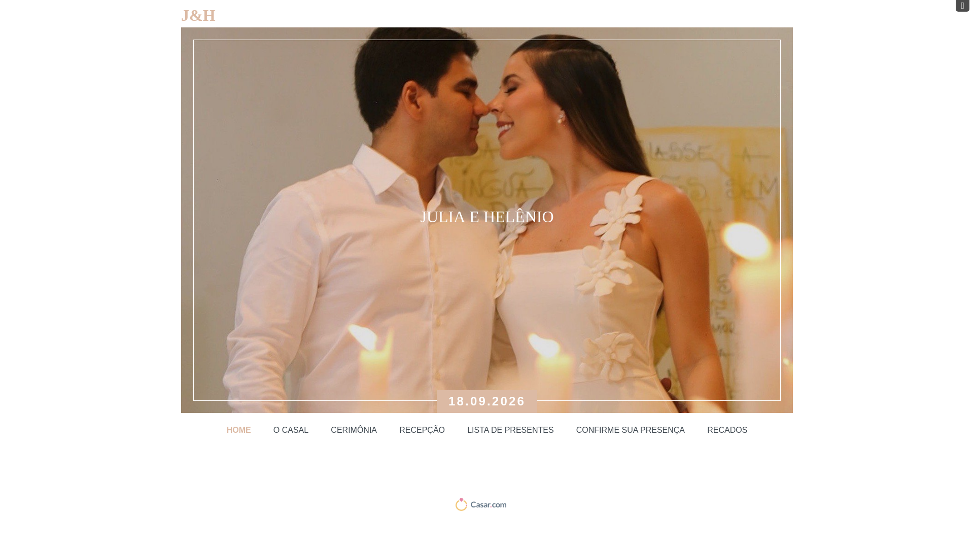 website screenshot of https://juliaehelenio.com.br/