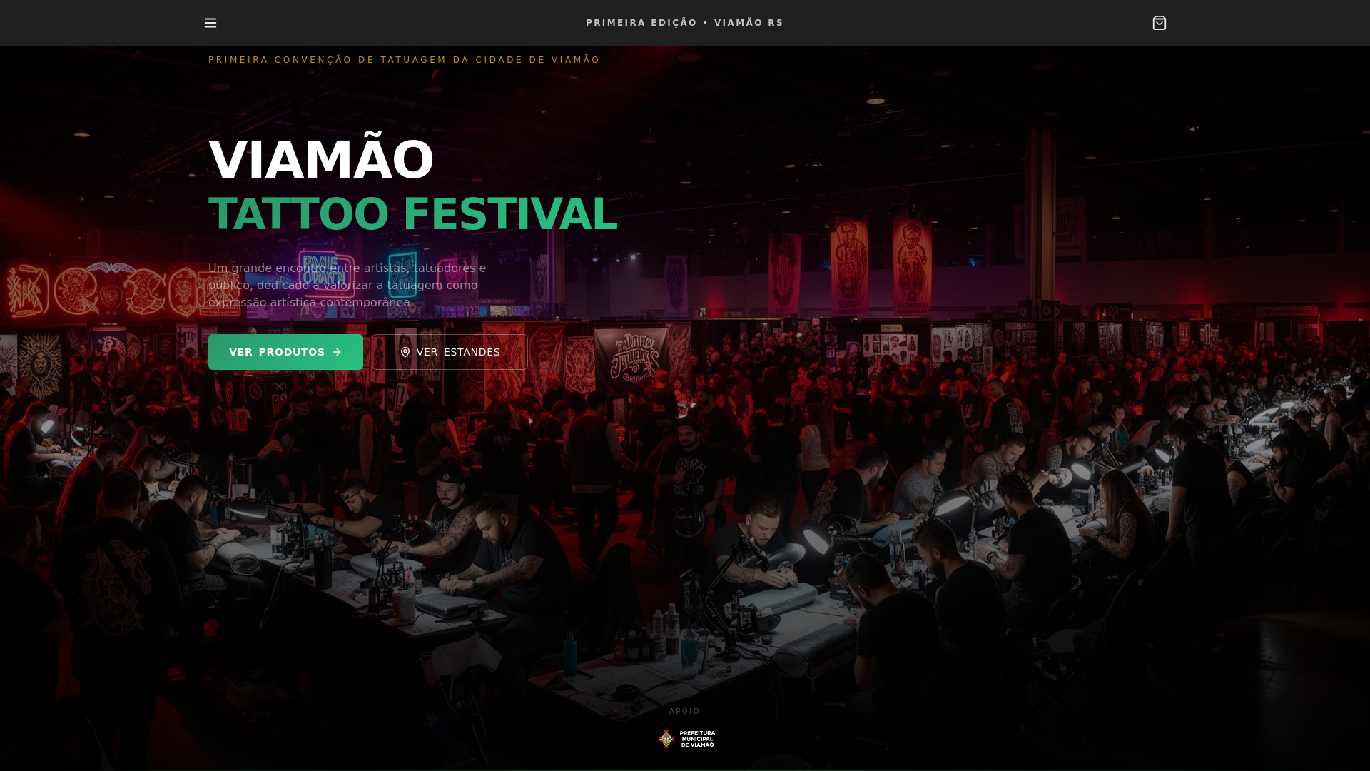 website screenshot of https://viamaotattoofestival.site/