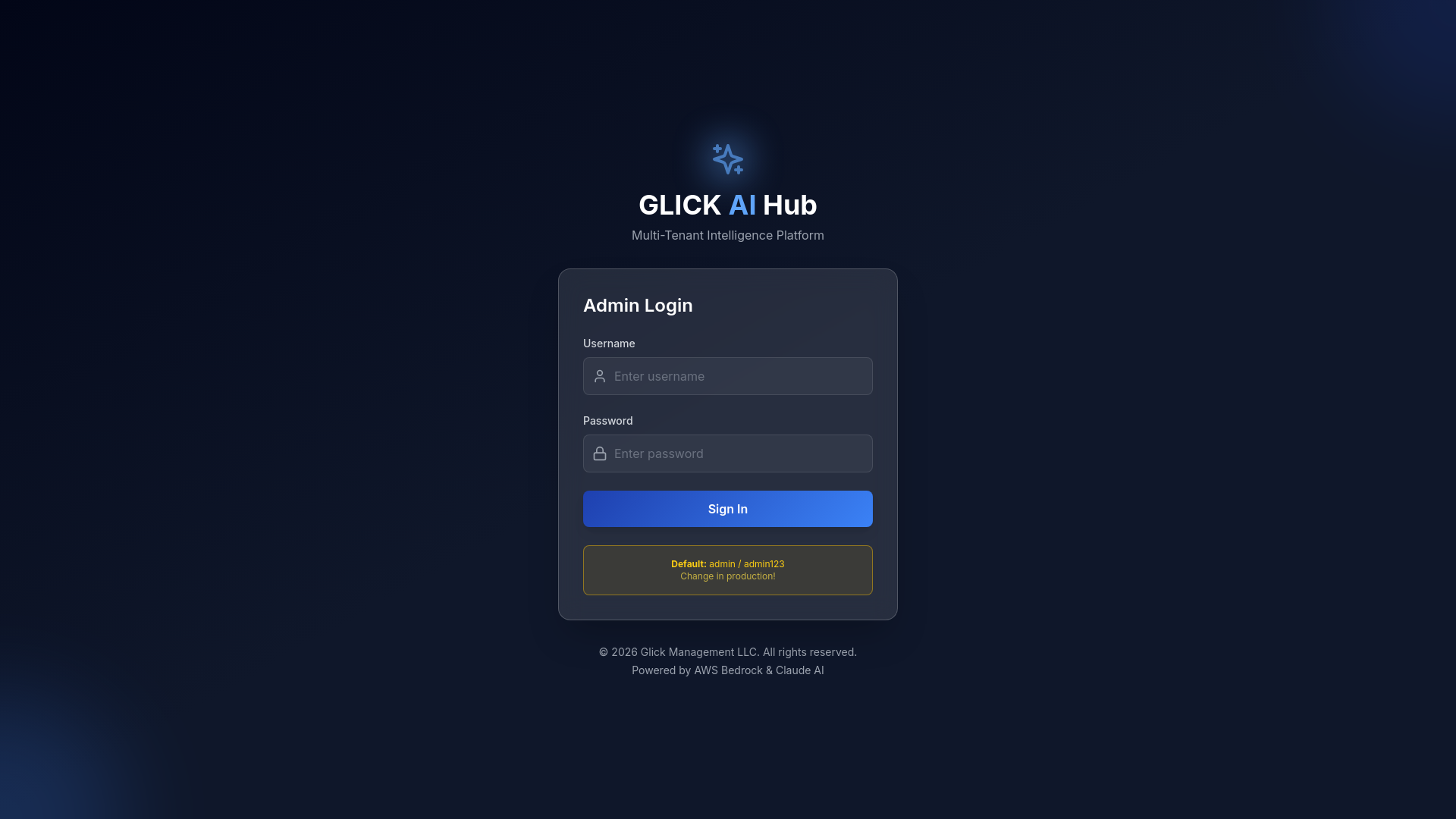 website screenshot of https://glickmgmt.ai/