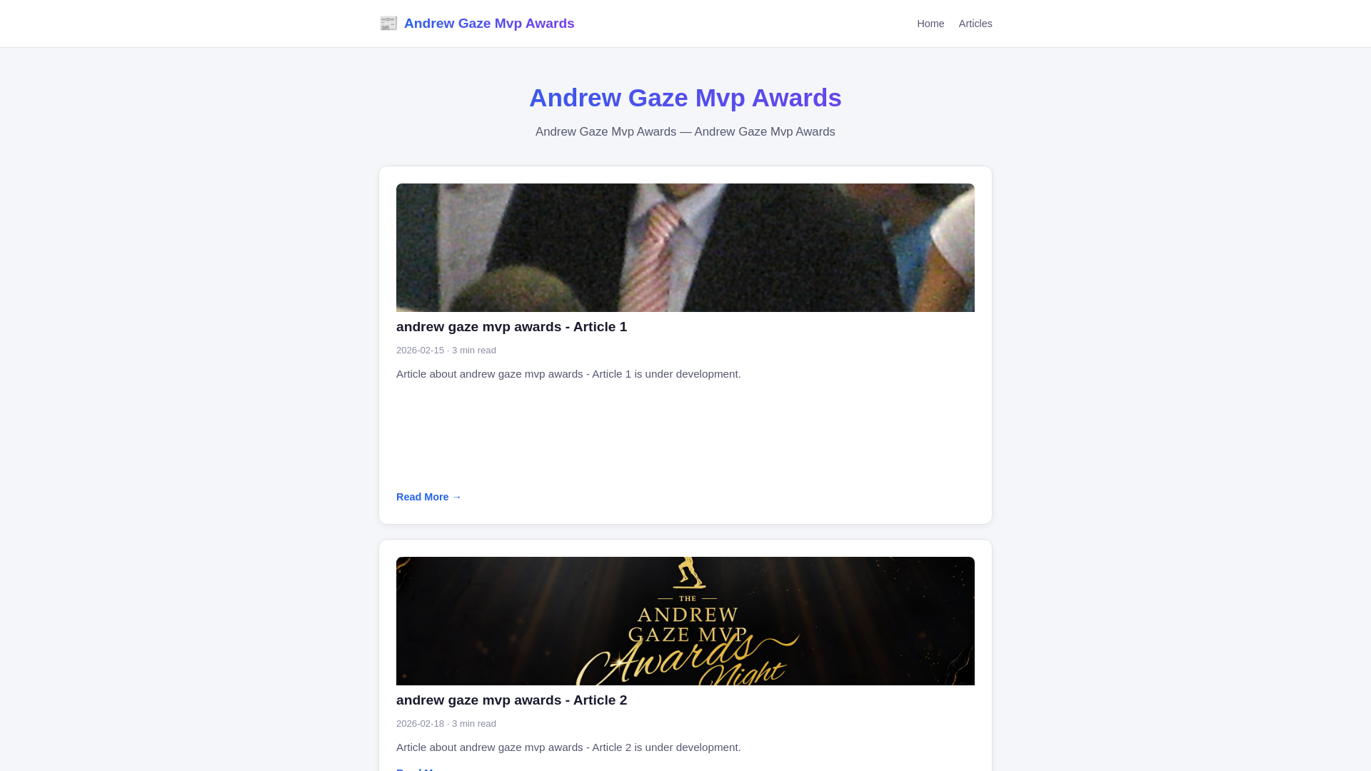 website screenshot of https://andrew-gaze-mvp-awards.pages.dev/