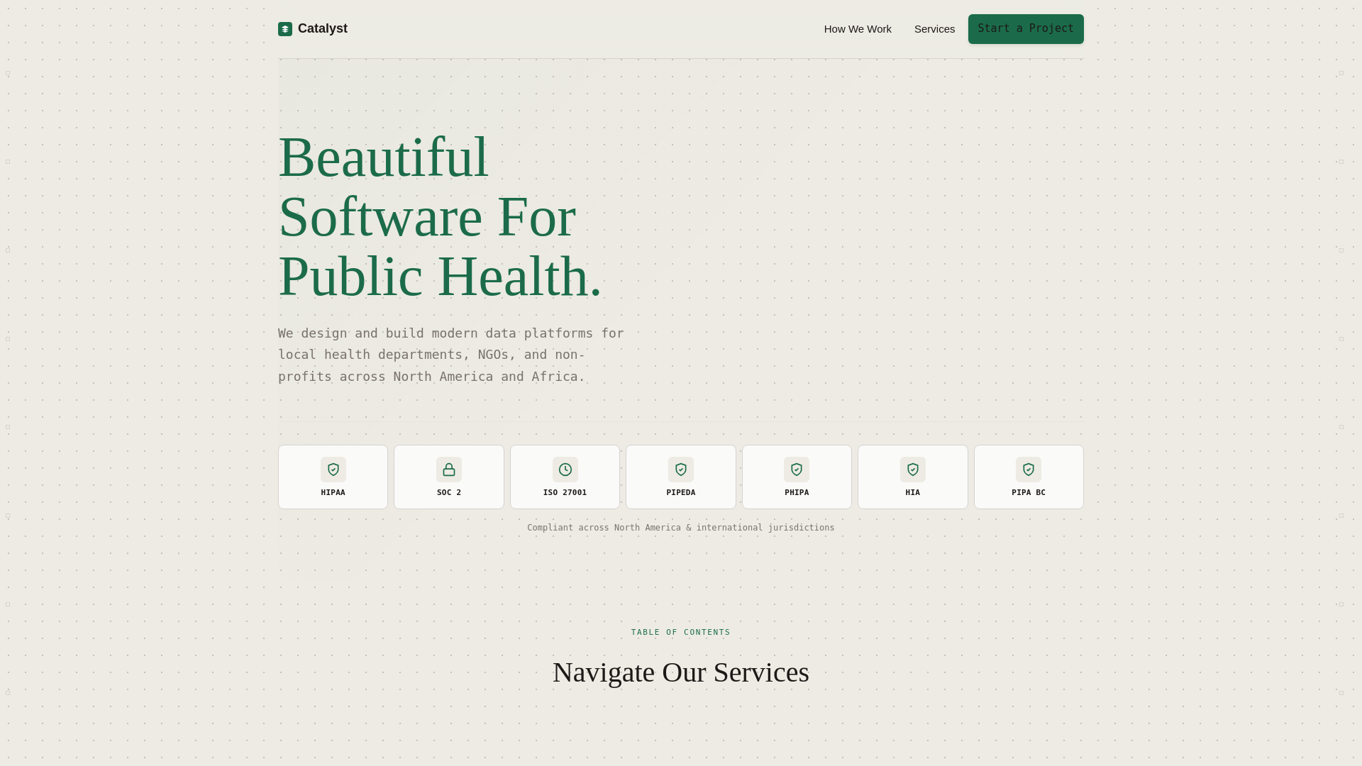 website screenshot of https://catalyst-data-intelligence.pages.dev/