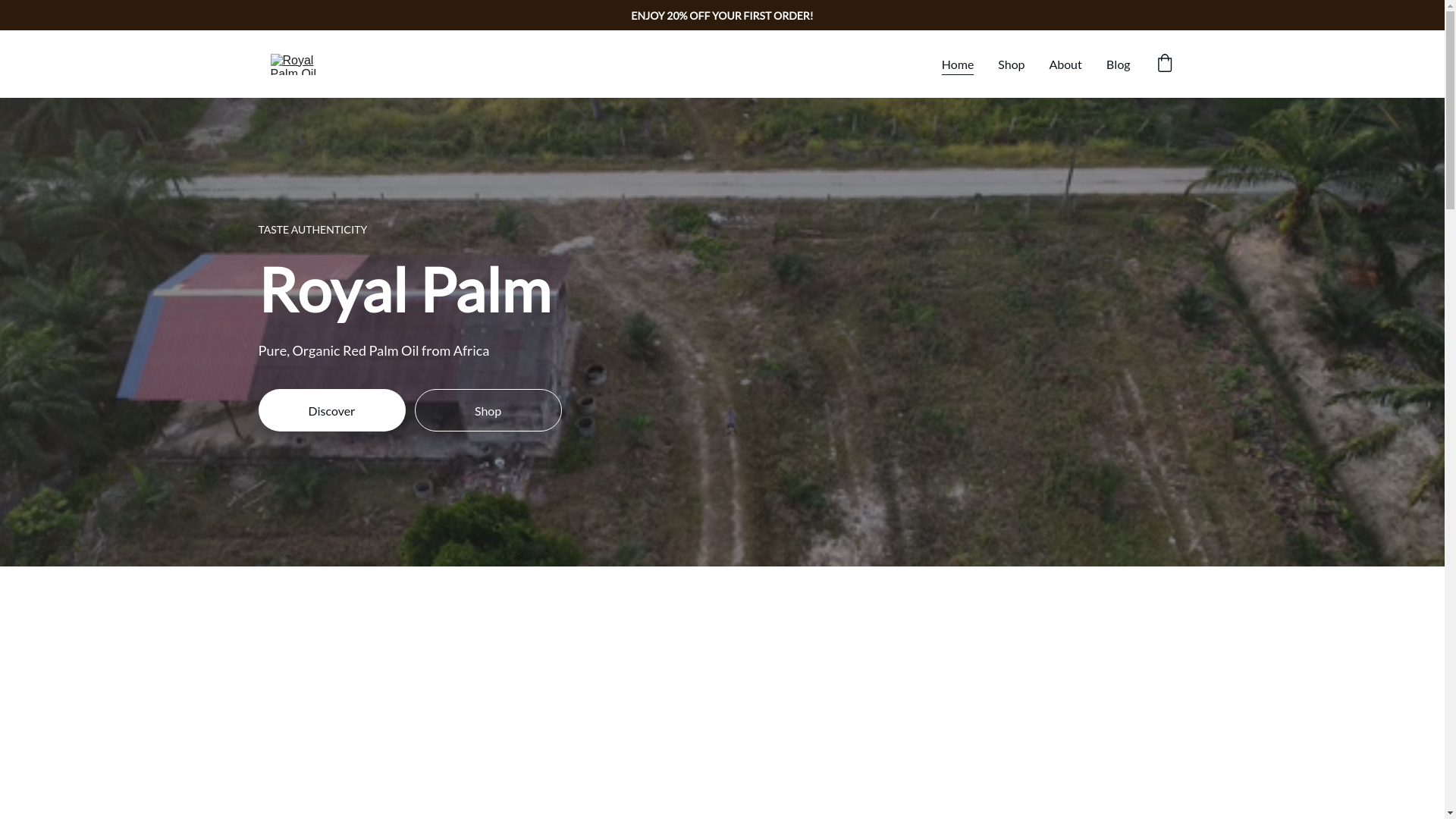 website screenshot of https://palmoildirect.com/