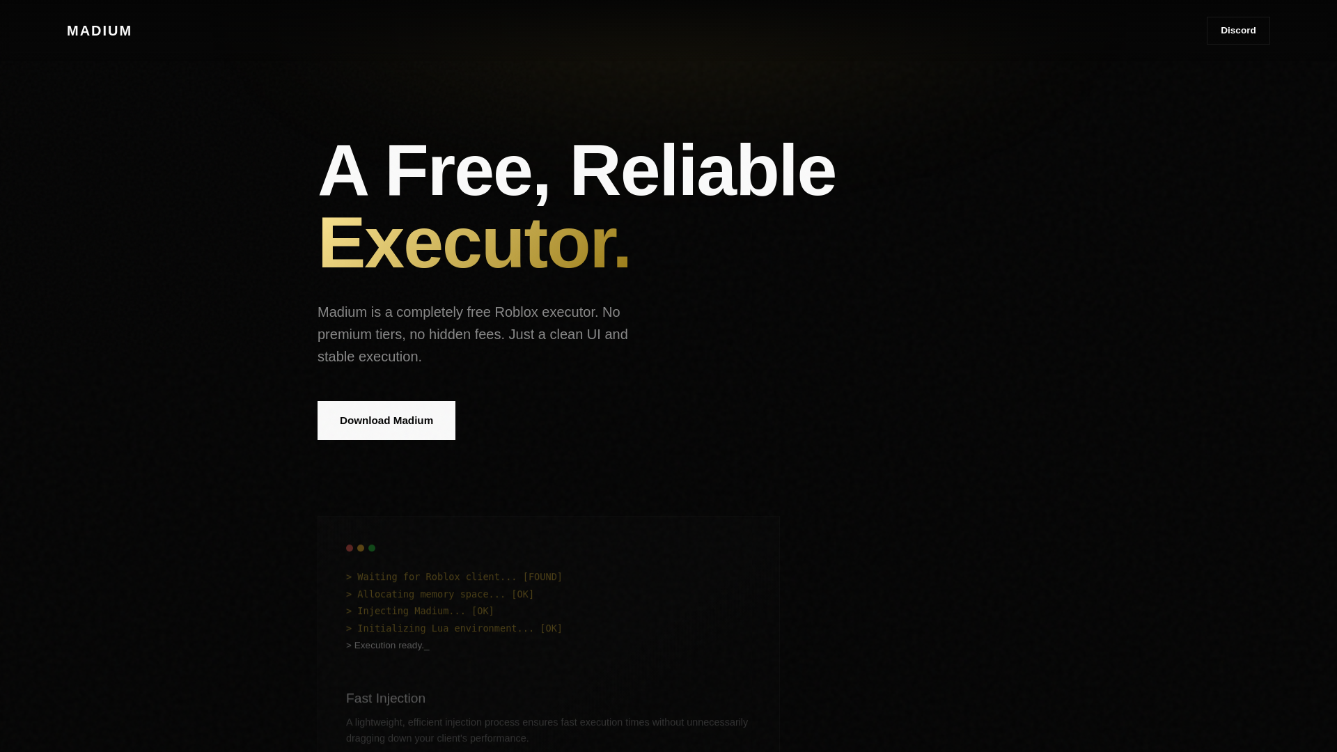 website screenshot of https://getmadium.online