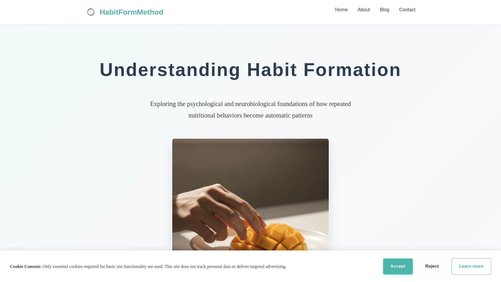 website screenshot of https://habitformmethod.info/