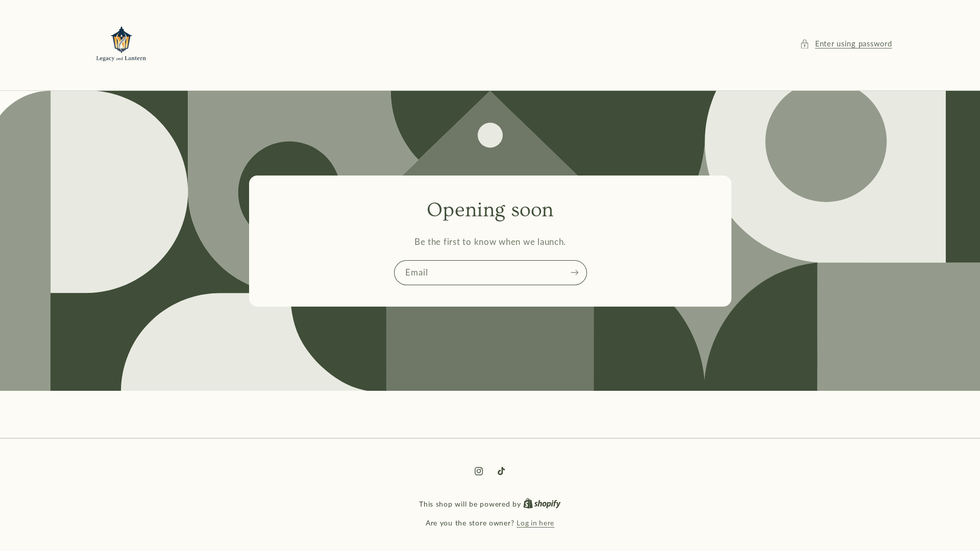 website screenshot of https://legacyandlantern.com/
