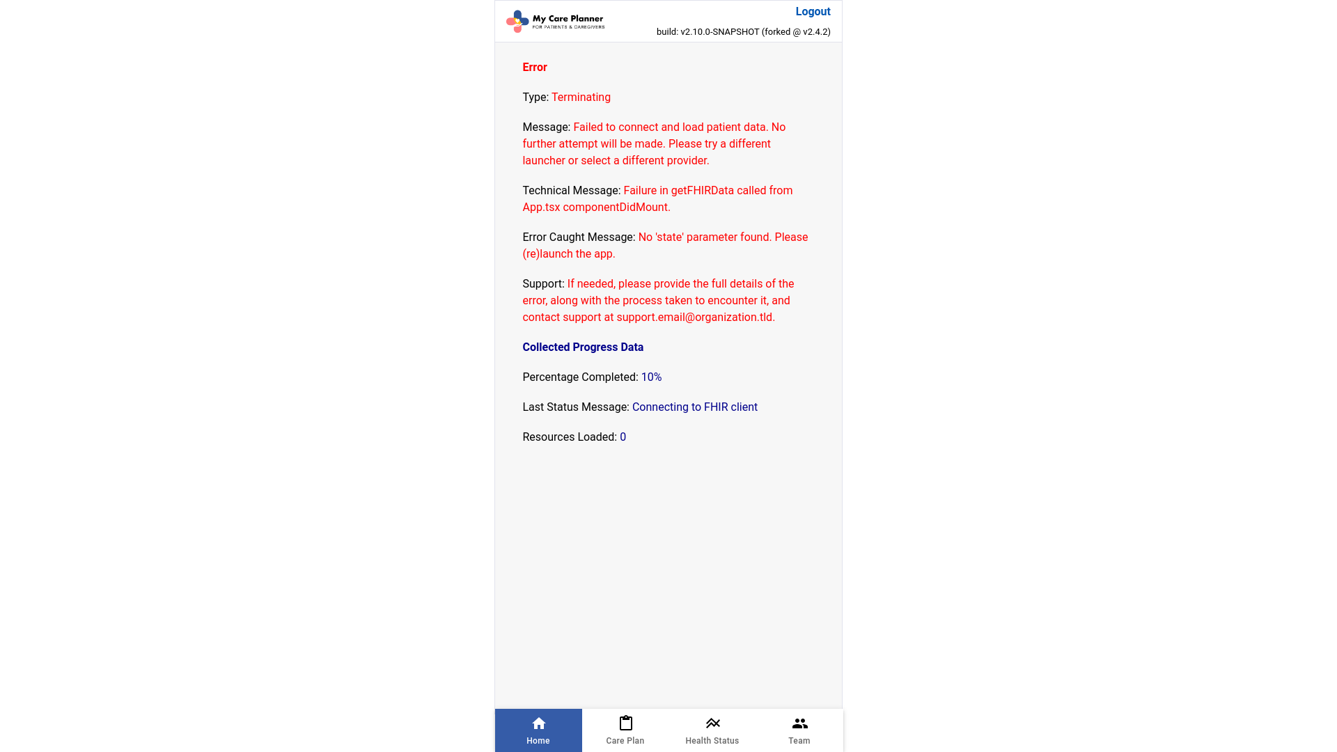 website screenshot of https://patient-mccecare.ohsu.edu/