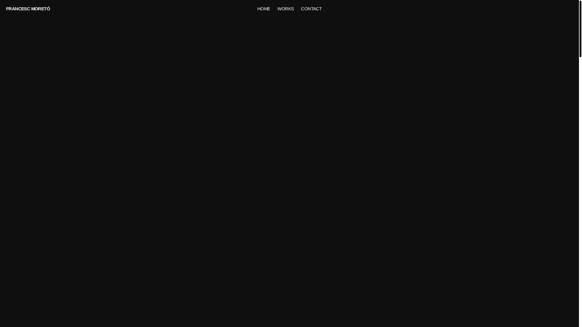 website screenshot of https://francescmoreto.me/