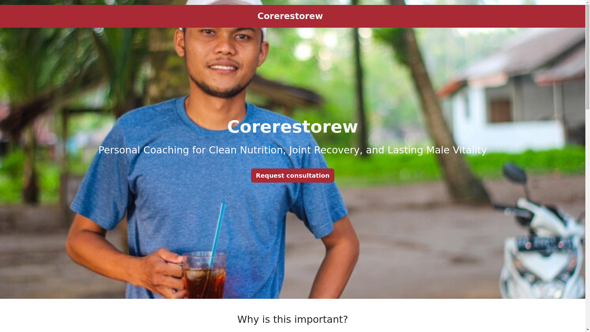 website screenshot of https://corerestorew.com/