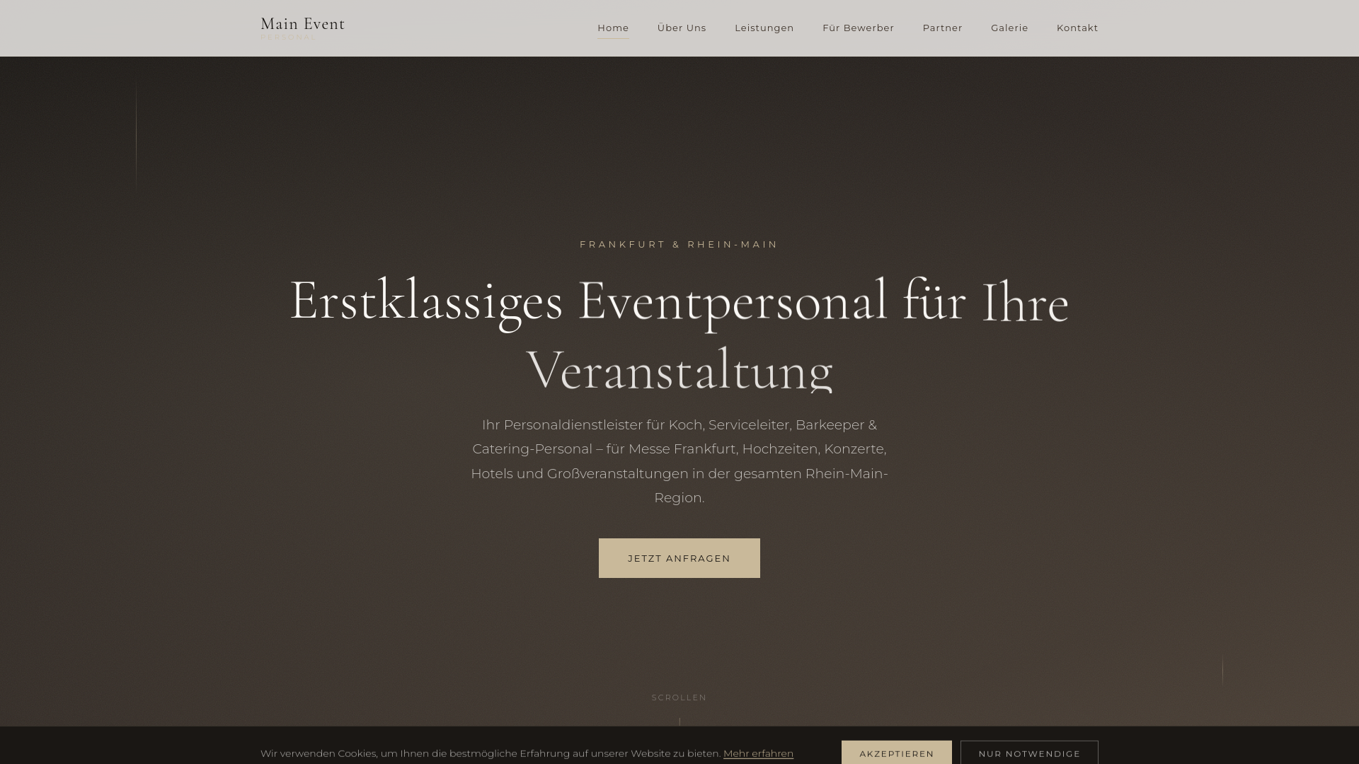 website screenshot of https://maineventpersonal.pages.dev/