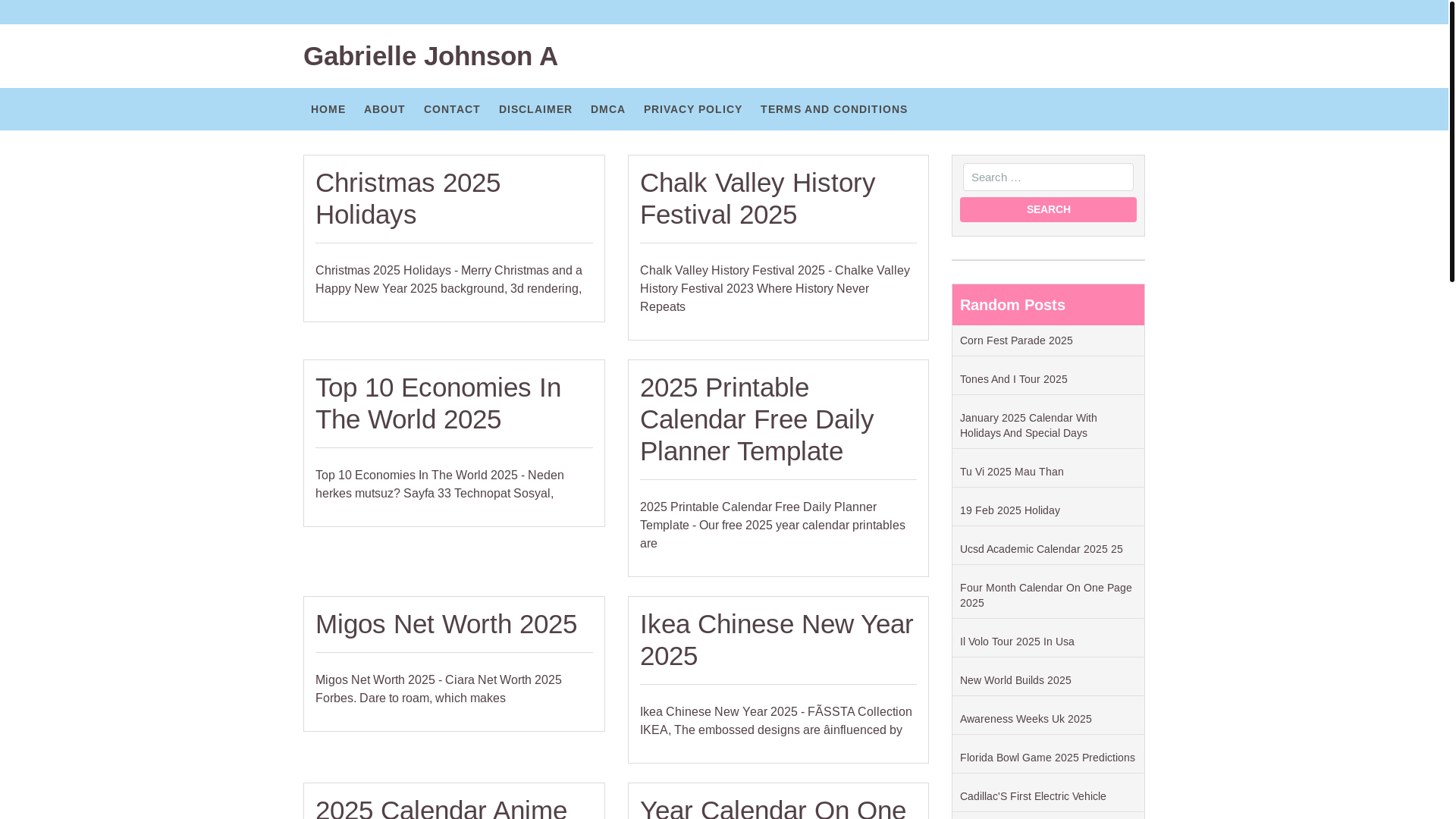 website screenshot of https://gabriellejohnsona.pages.dev/