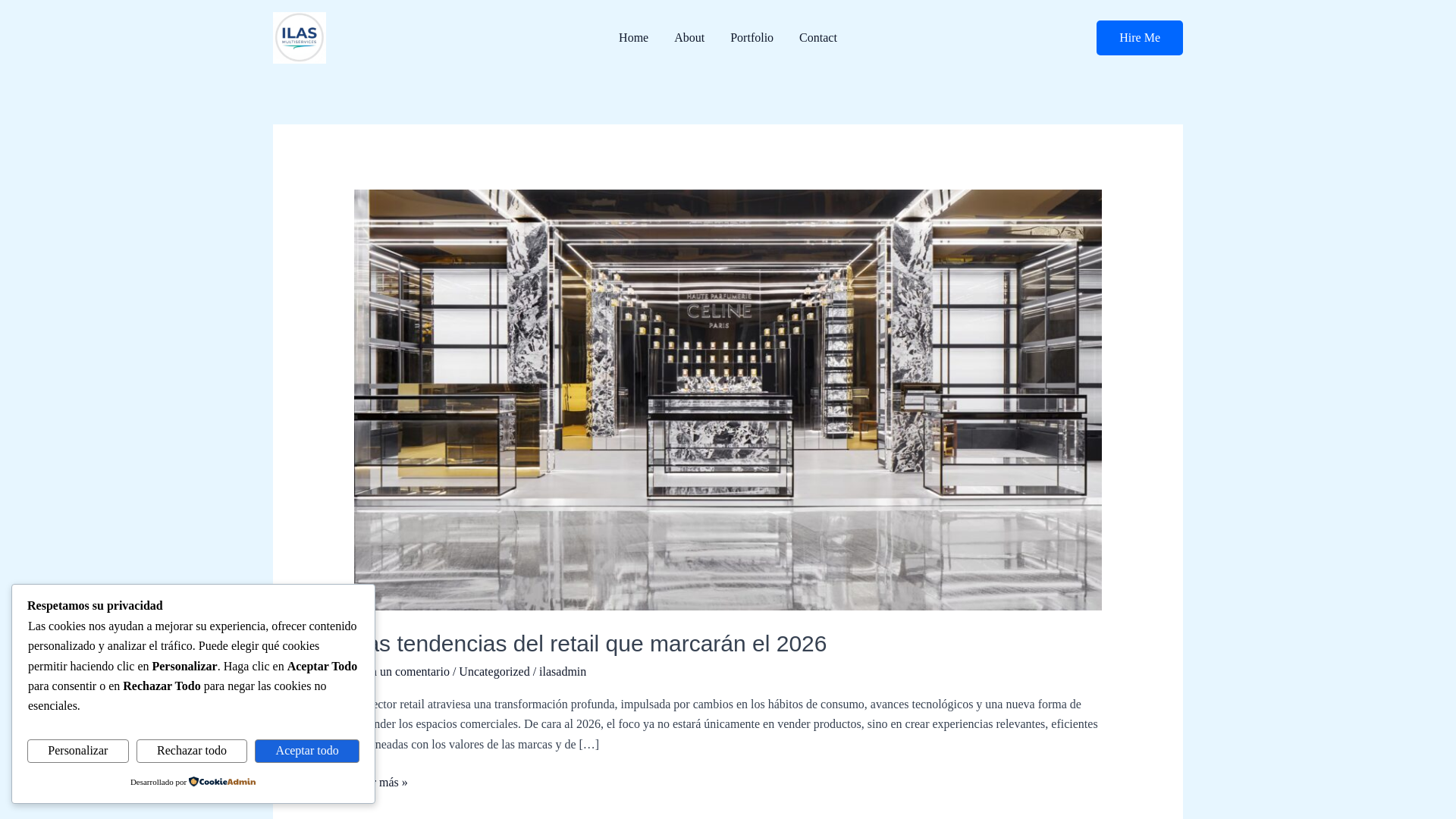 website screenshot of https://ilasmultiservices.com/