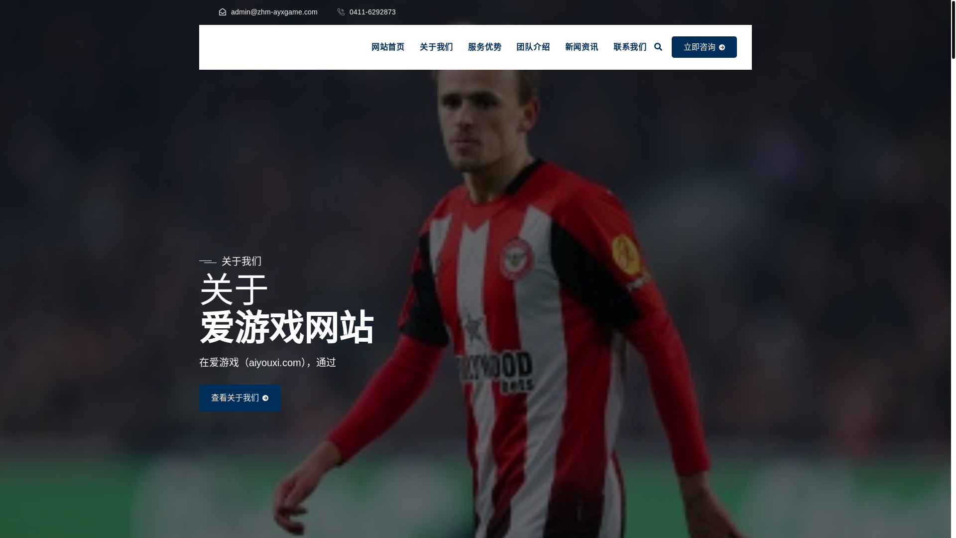 website screenshot of https://zhm-ayxgame.com/