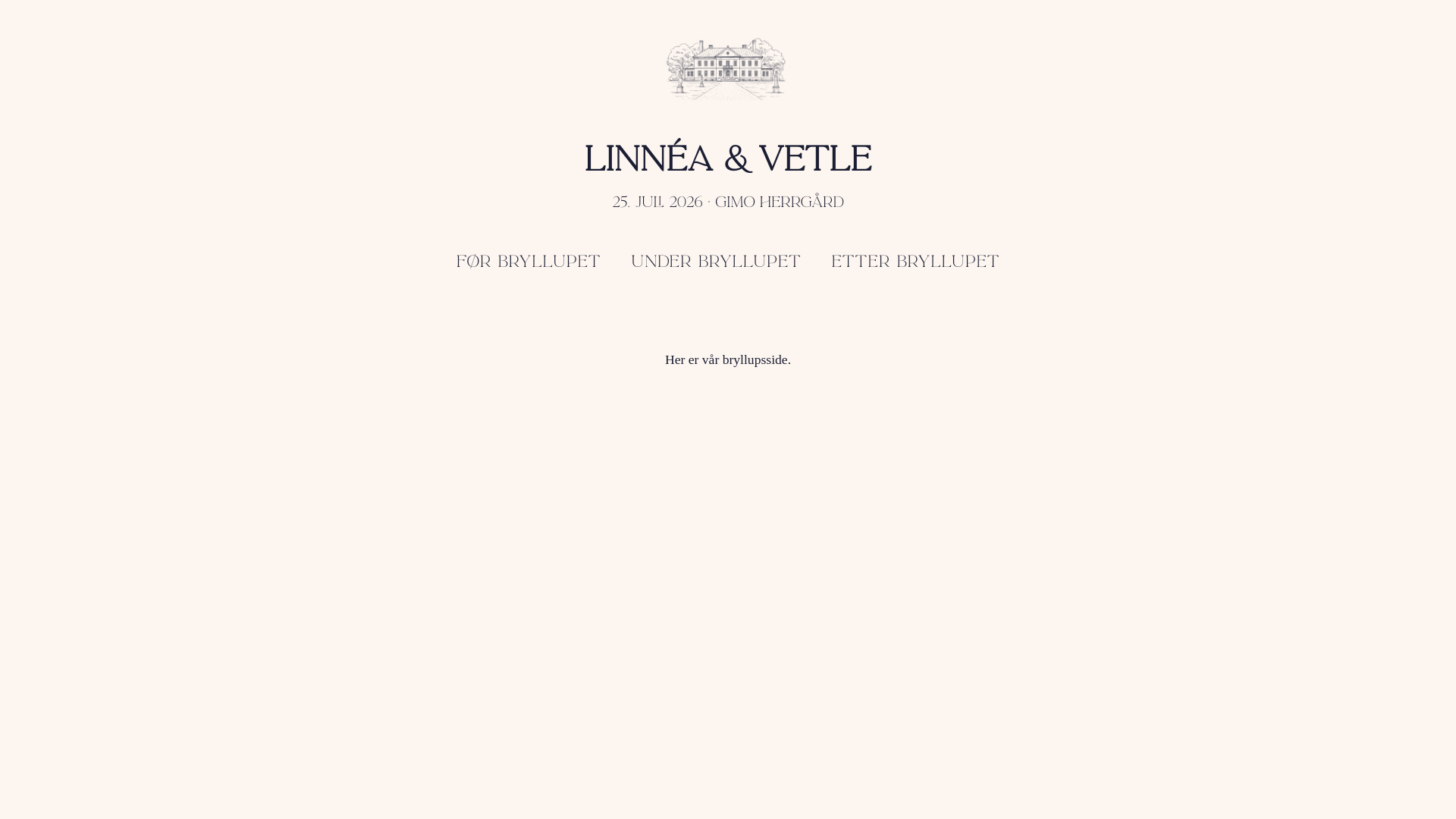 website screenshot of https://linneaogvetle.no/