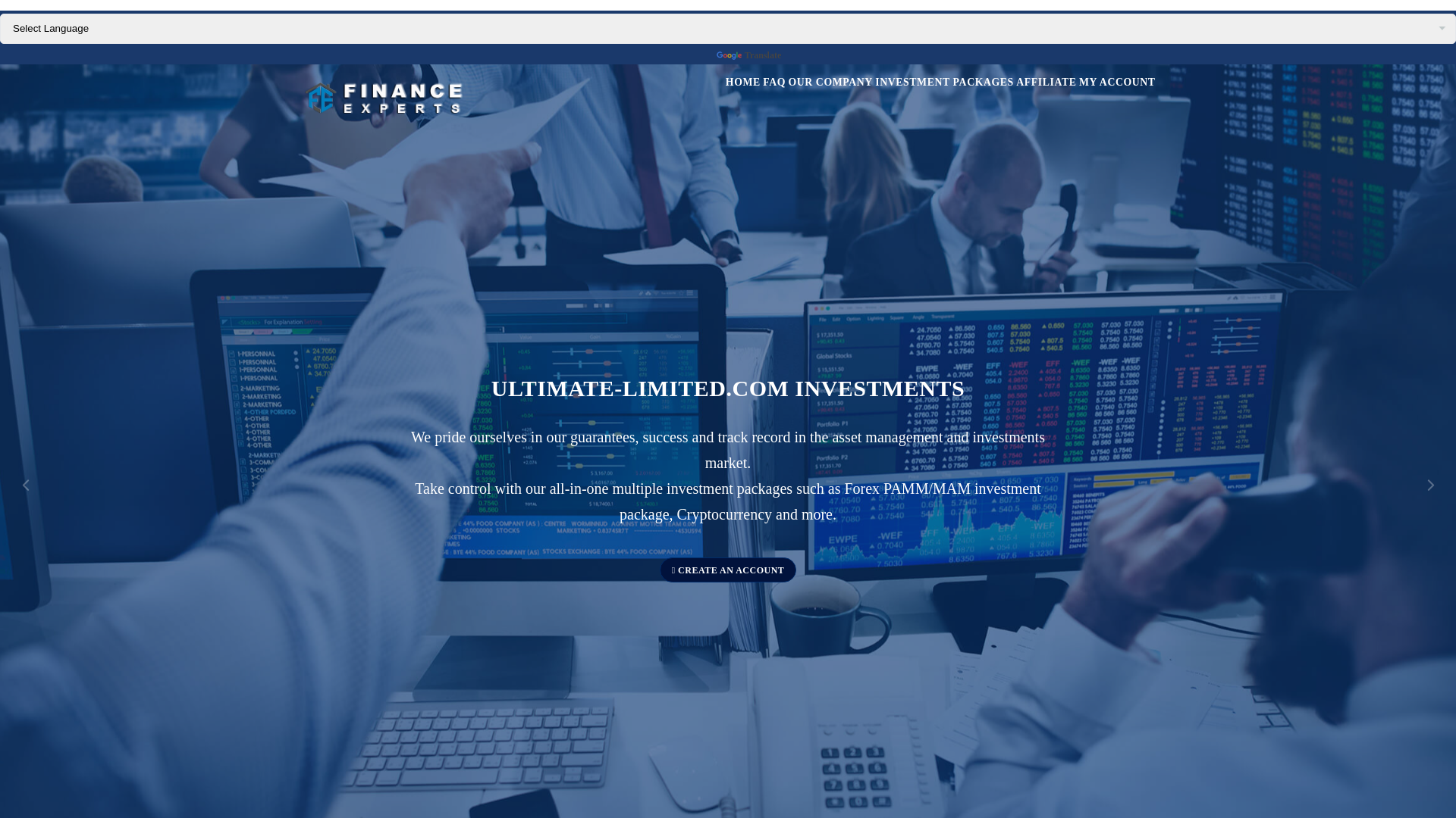 website screenshot of http://ultimate-limited.com/