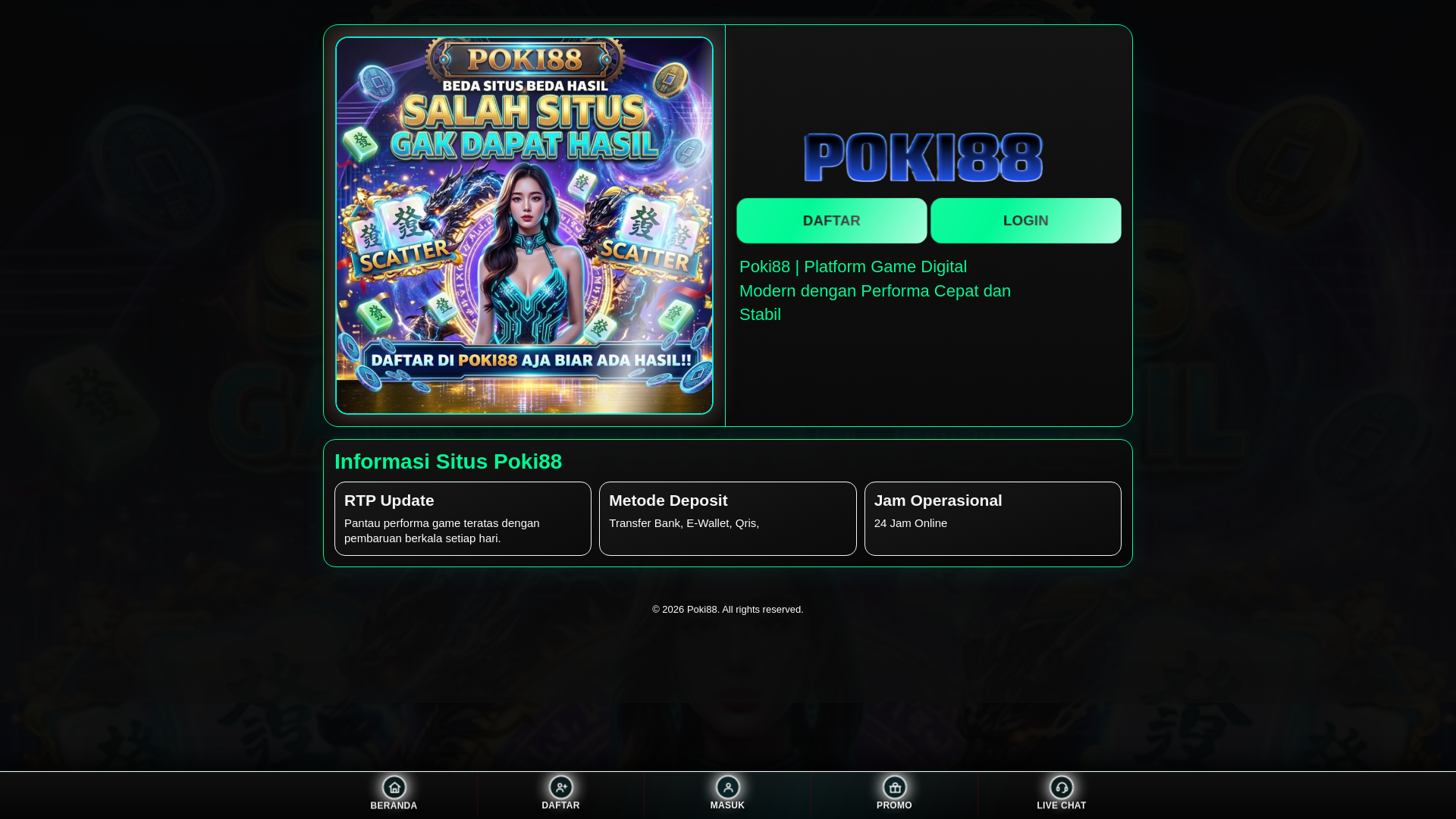 website screenshot of https://rtpakuratpoki88.pages.dev/