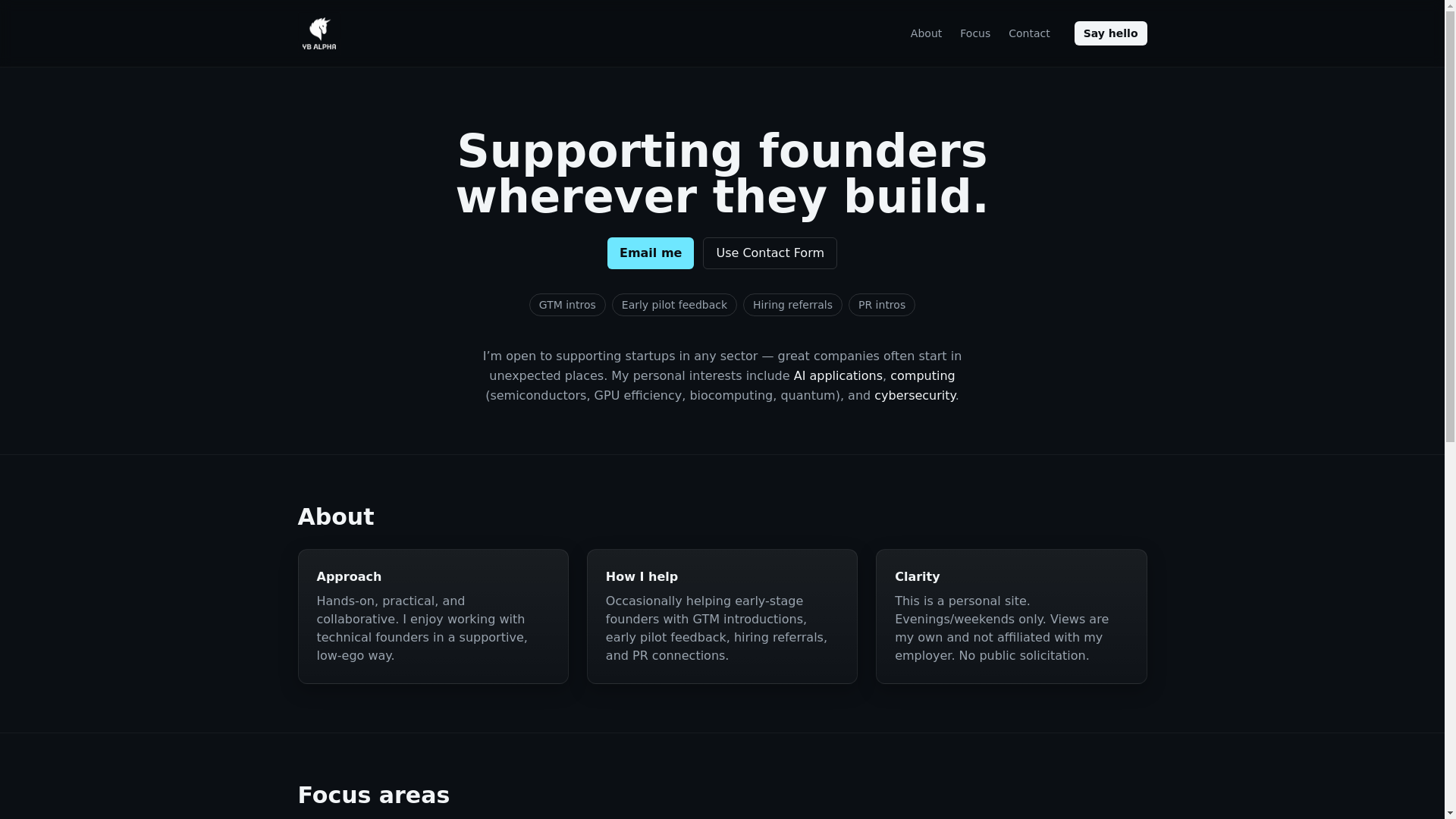 website screenshot of https://ybalpha.pages.dev/