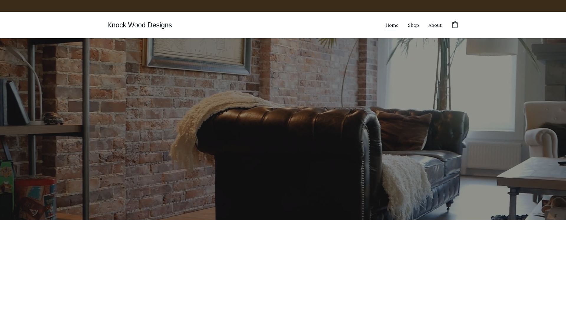 website screenshot of https://knockwooddesigns.com