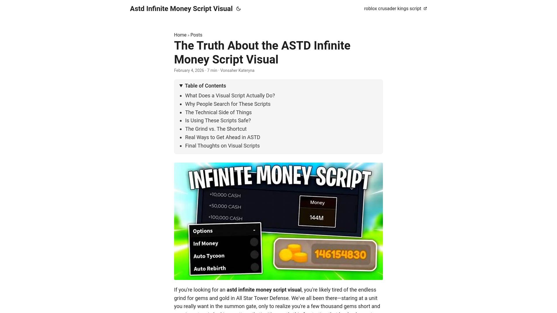 website screenshot of https://astd-infinite-money-script-visual.pages.dev/