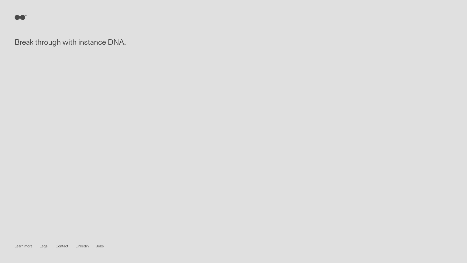 website screenshot of https://instance-bio.pages.dev/