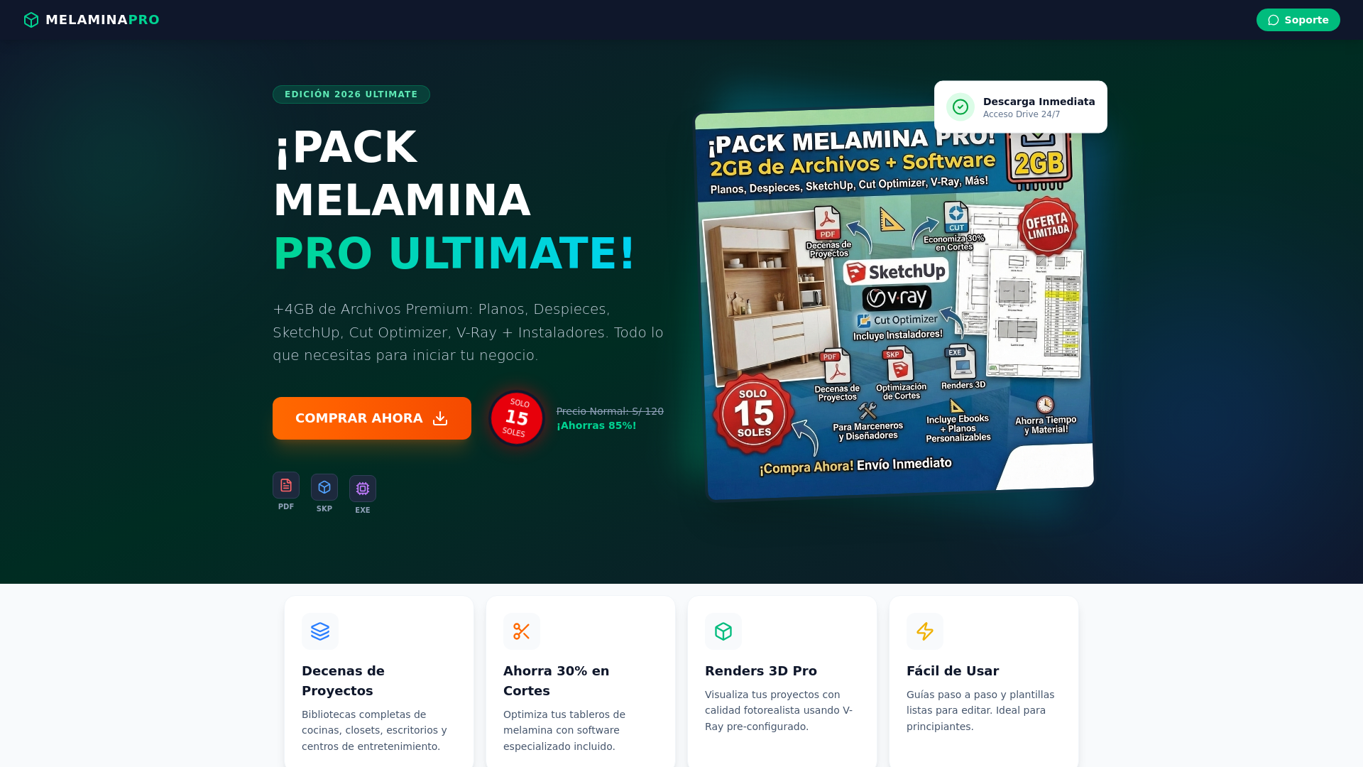 website screenshot of https://packmelamina.pages.dev/