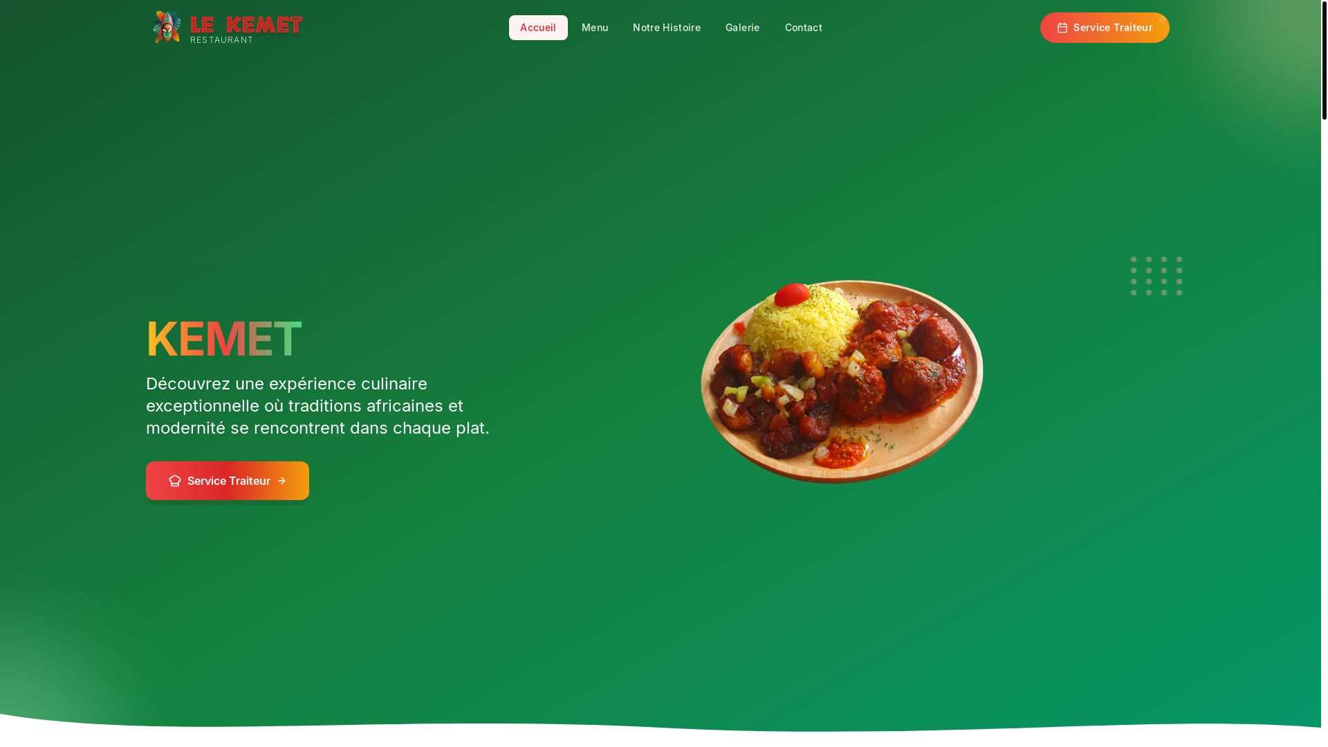 website screenshot of https://lekemet.com/