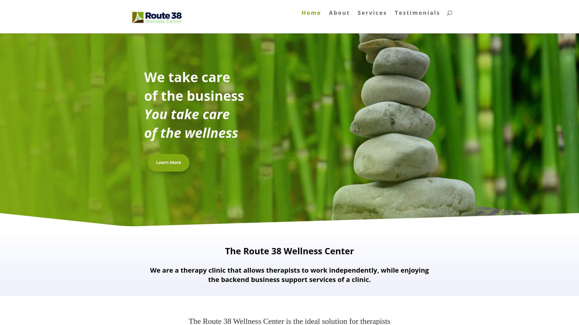 website screenshot of https://route38wellness.co.il/