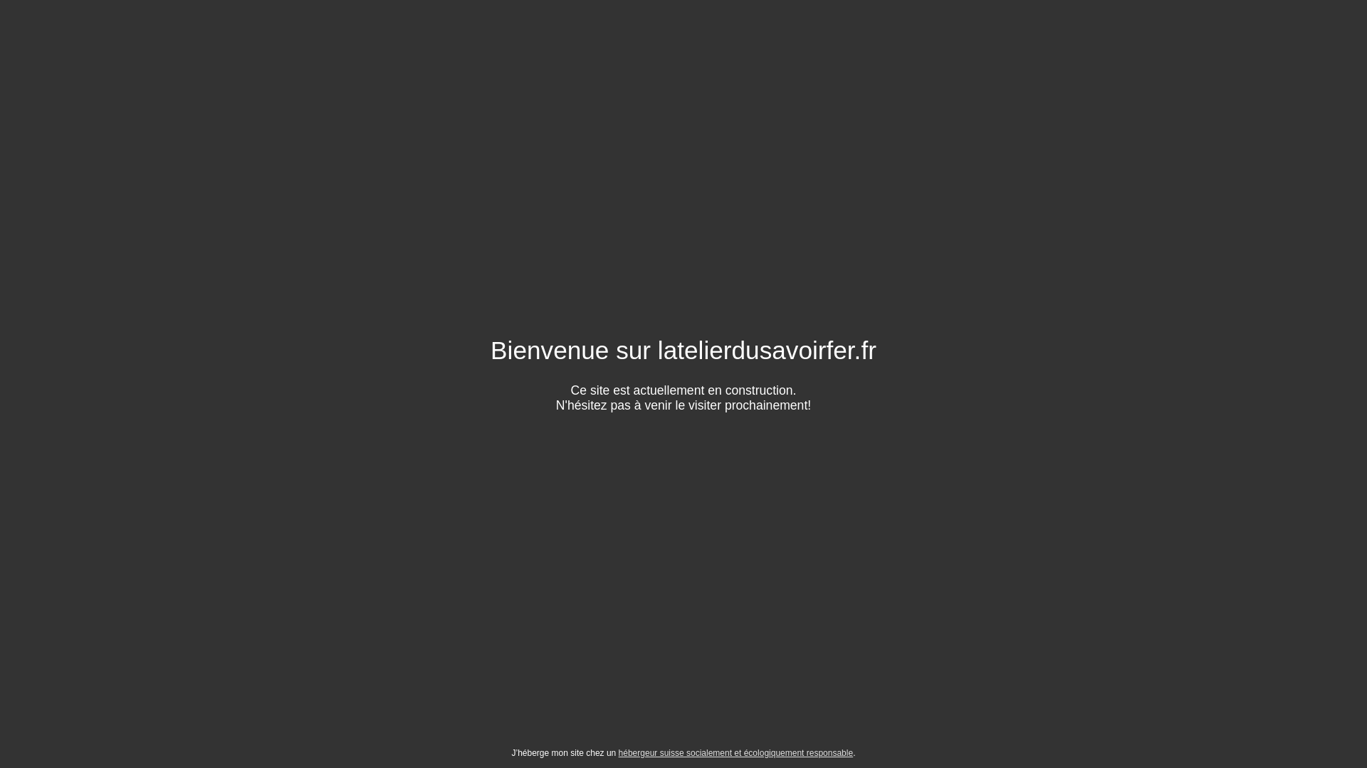 website screenshot of https://latelierdusavoirfer.fr/