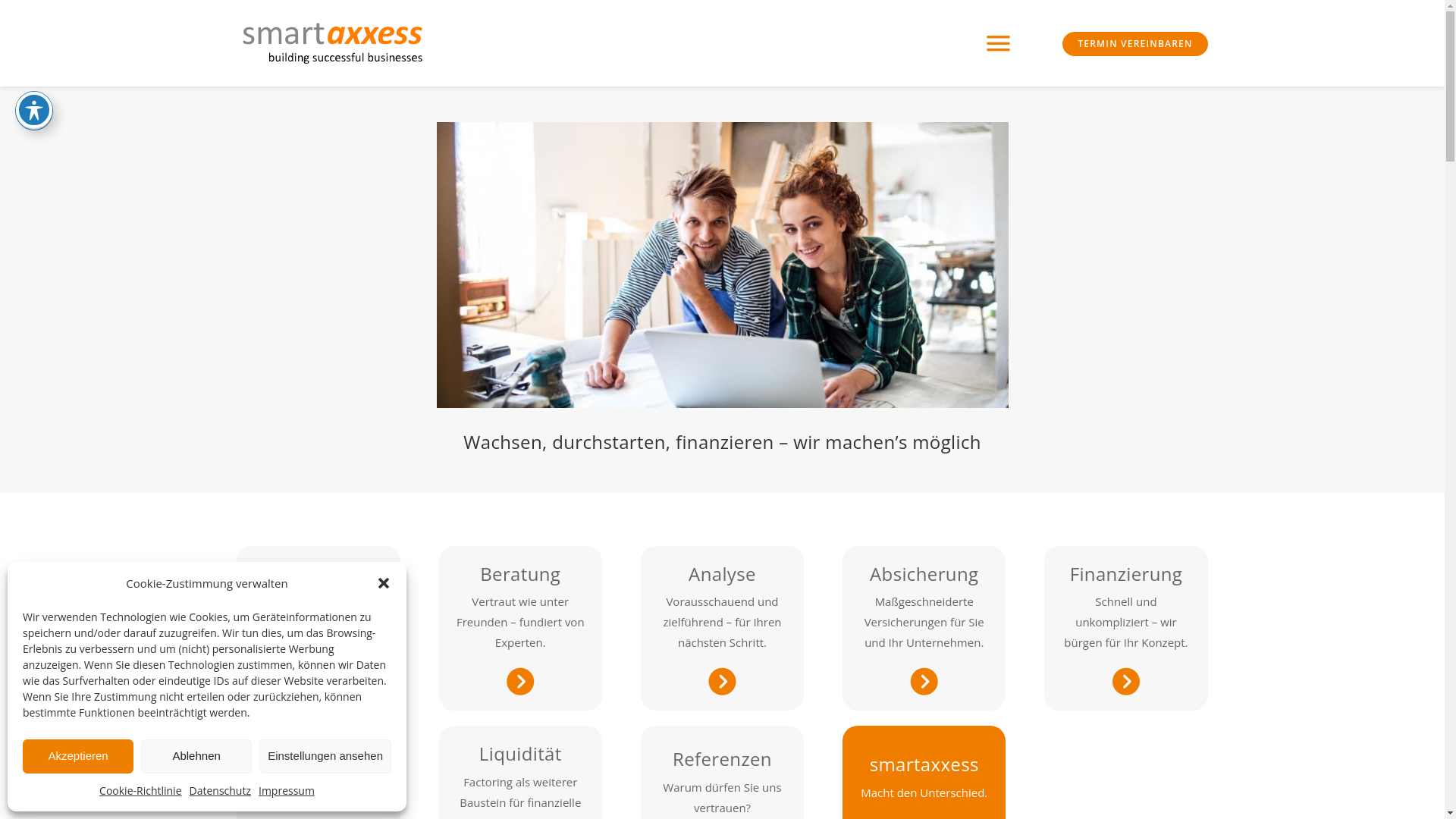 website screenshot of https://smartaxxess.com/
