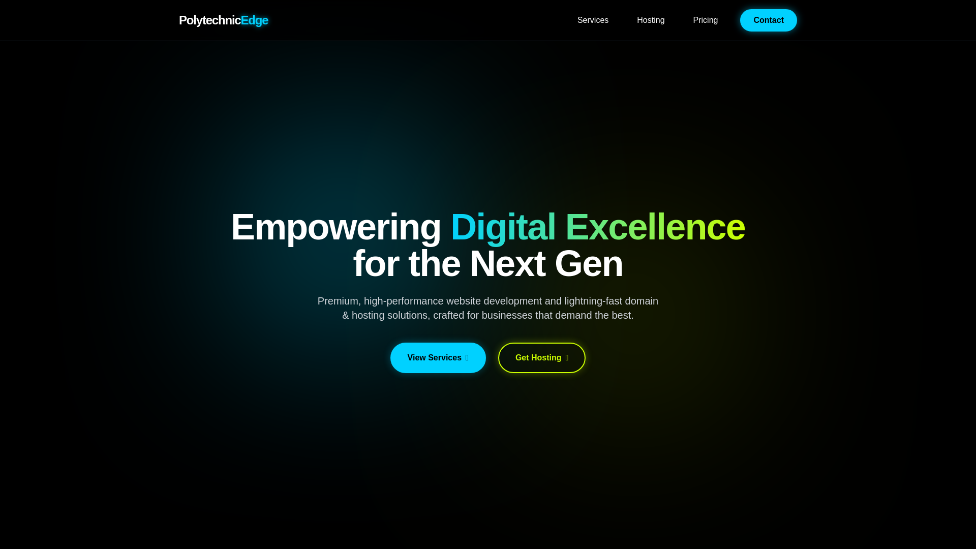 website screenshot of https://polytechnicedge.shop/