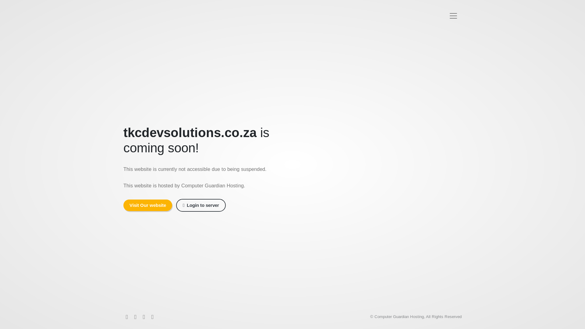 website screenshot of https://tkcdevsolutions.co.za/