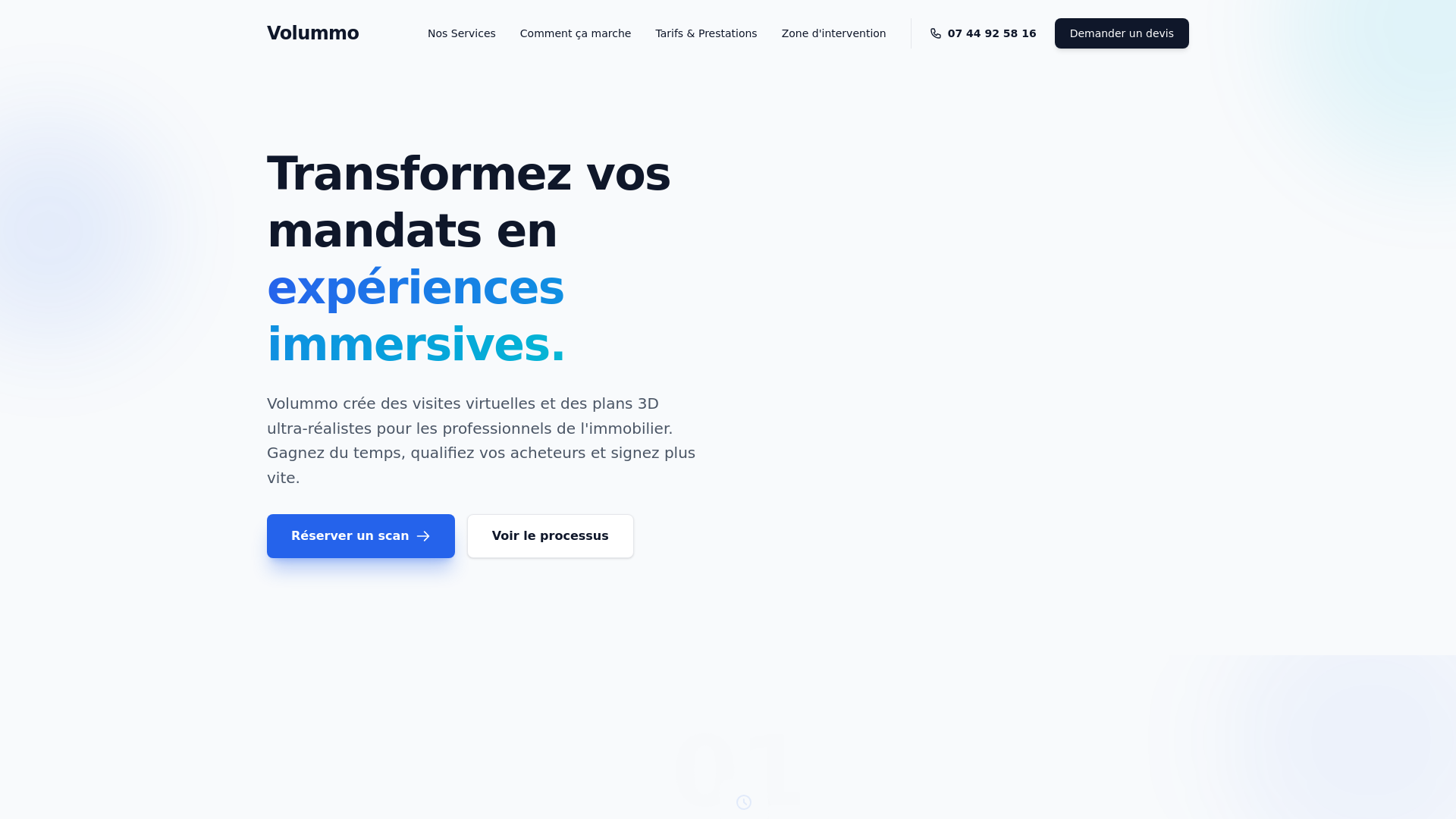 website screenshot of https://volummo.com/