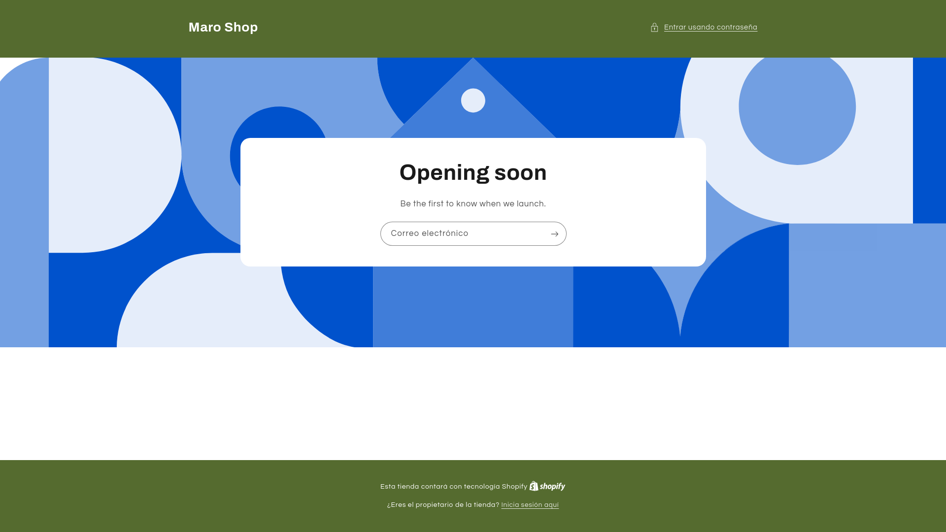website screenshot of https://maromerch.com/