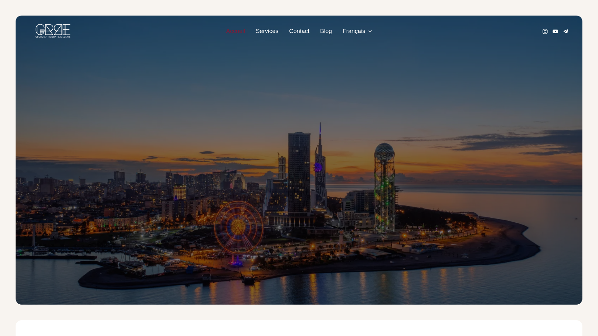website screenshot of https://realestateinbatumi.com