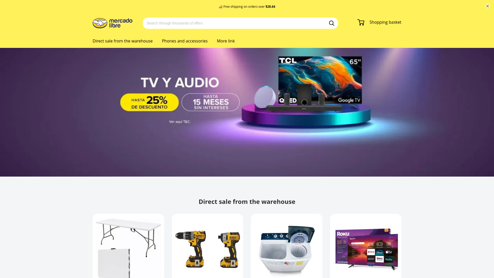 website screenshot of https://mercadoimbatibles.com/