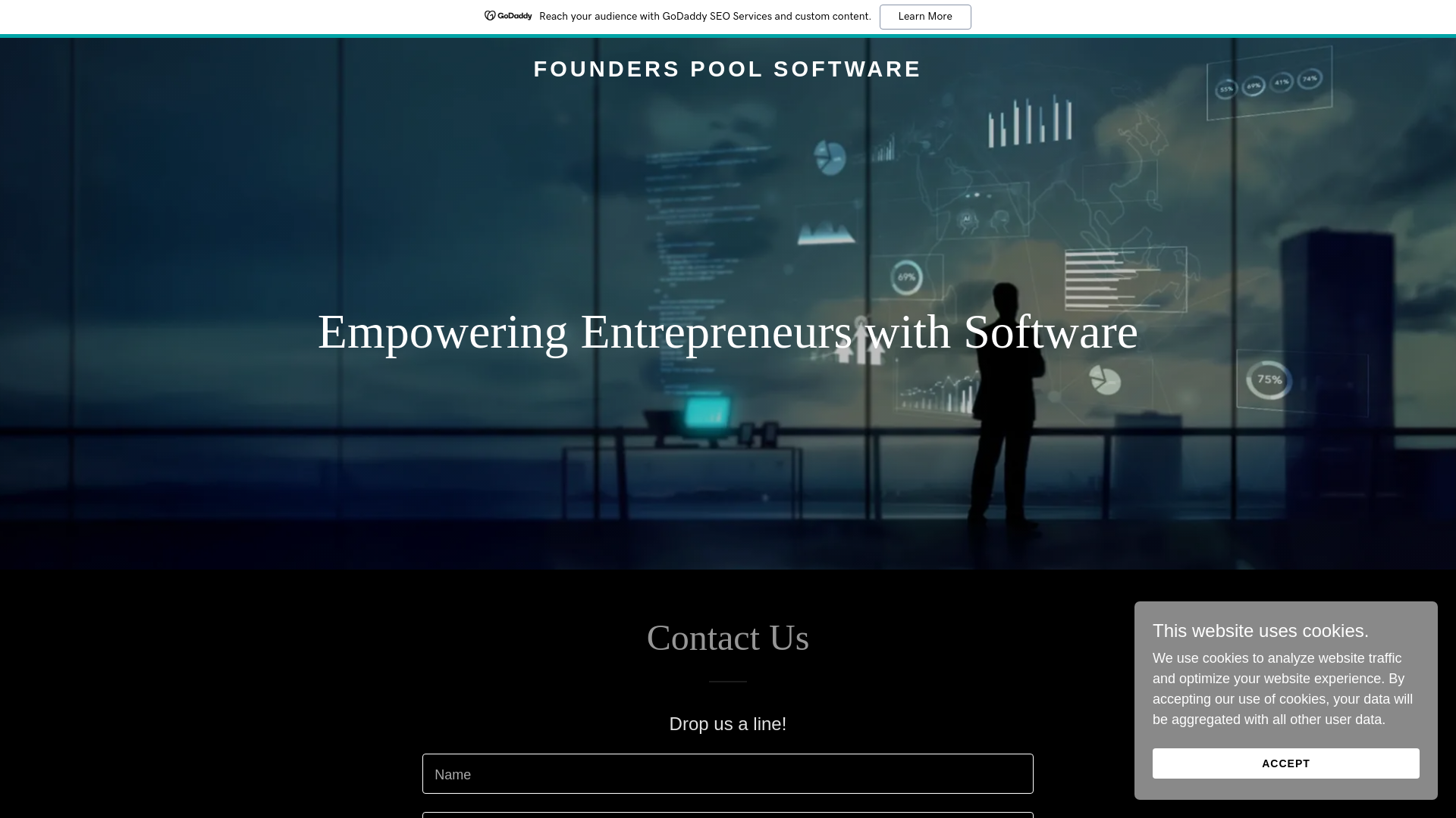 website screenshot of https://founderspoolsoftware.com/