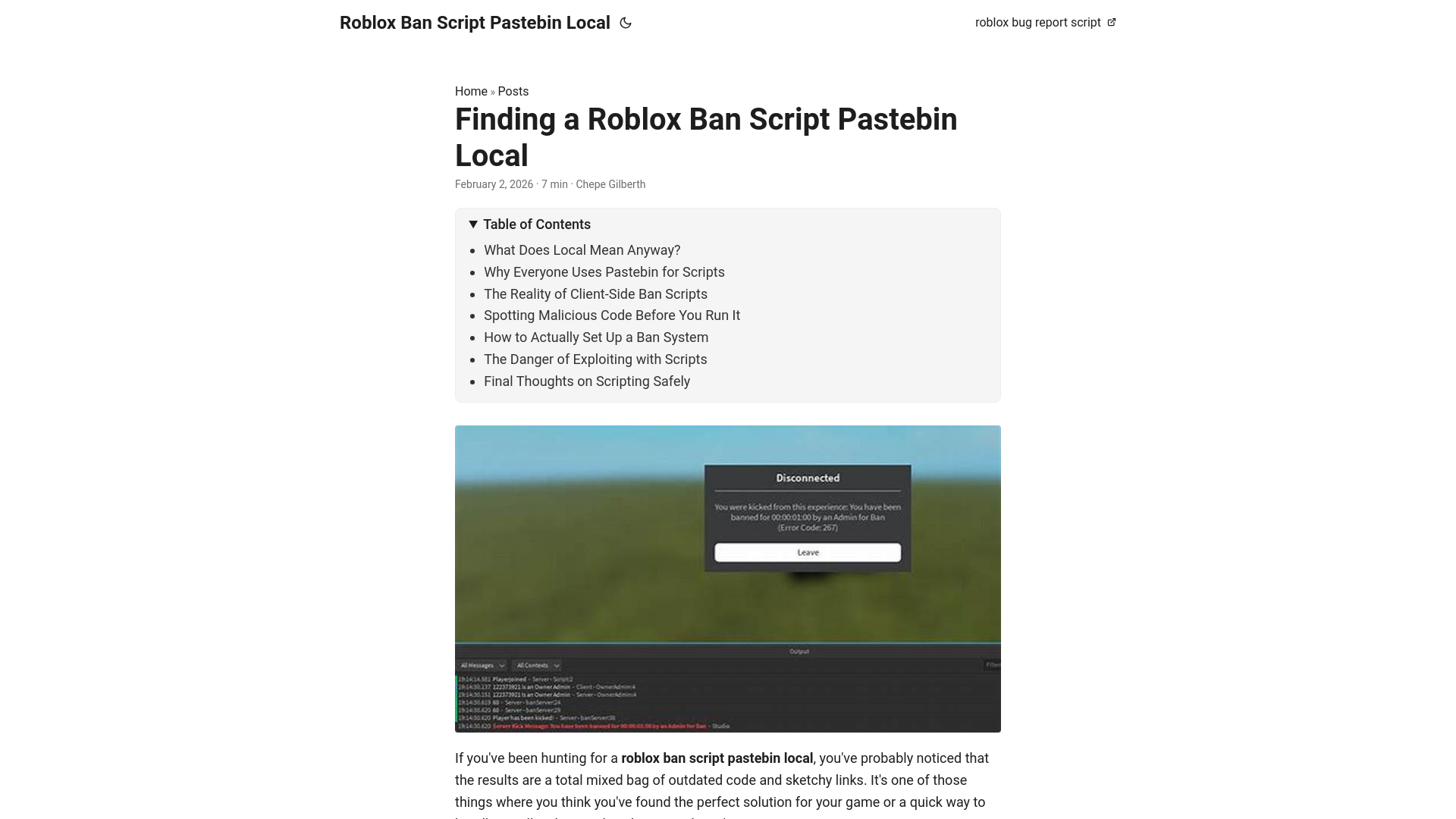 website screenshot of https://roblox-ban-script-pastebin-local.pages.dev/