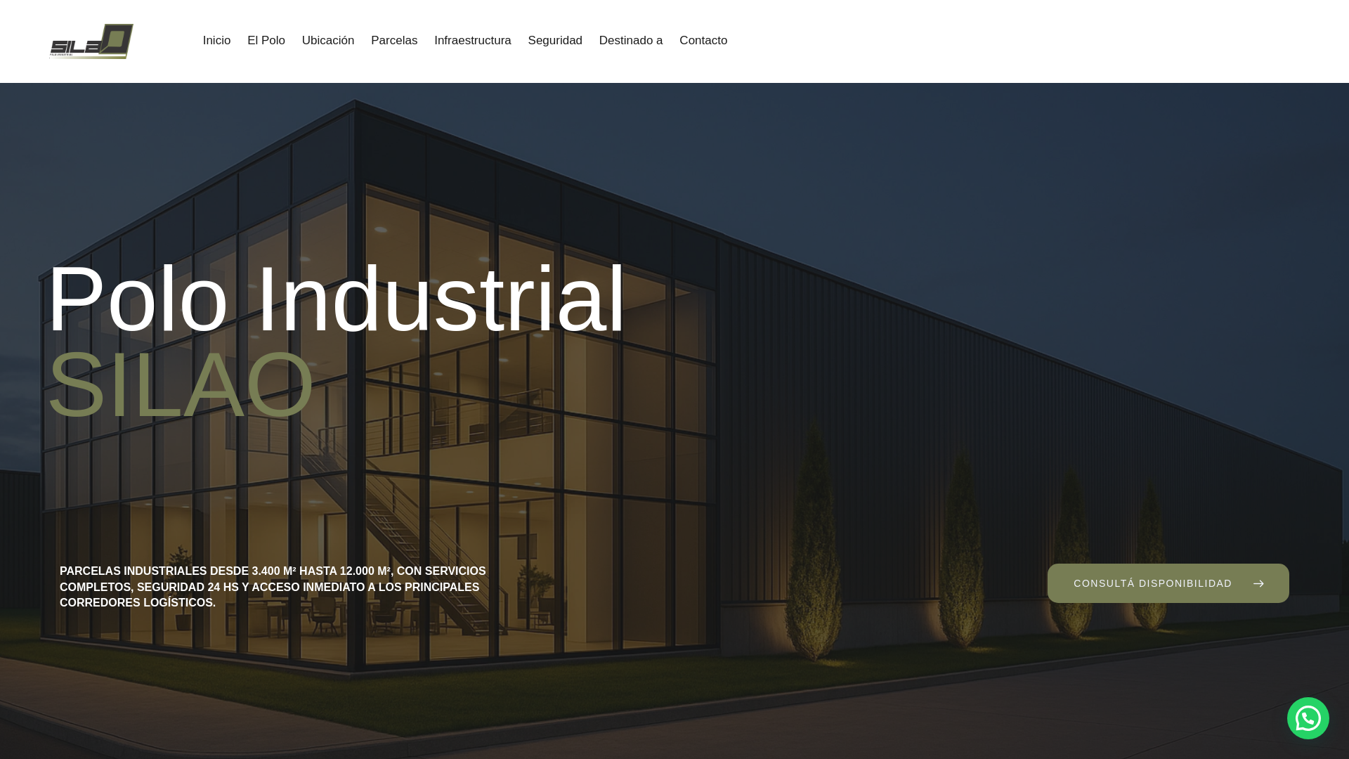 website screenshot of https://poloindustrialsilao.com.ar