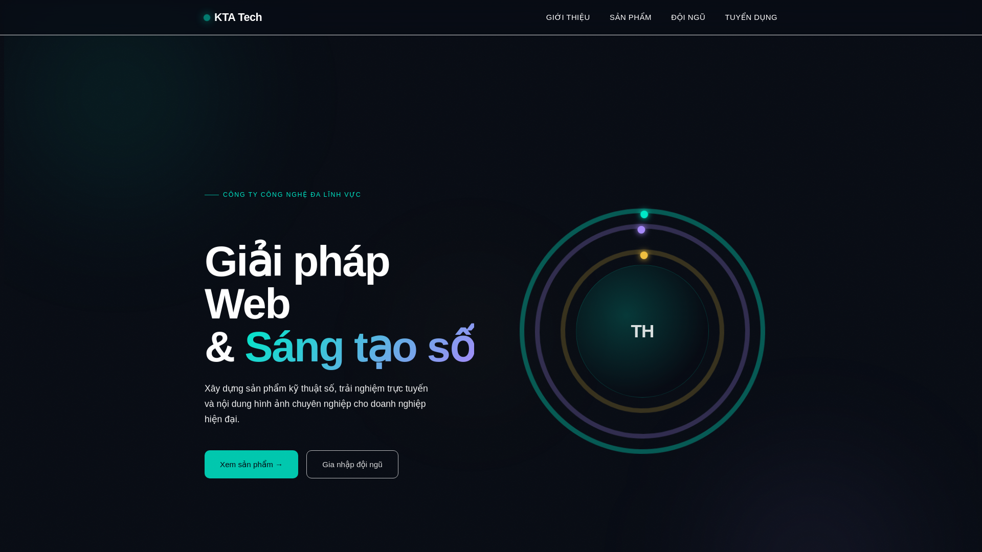 website screenshot of https://ktatech.cloud/
