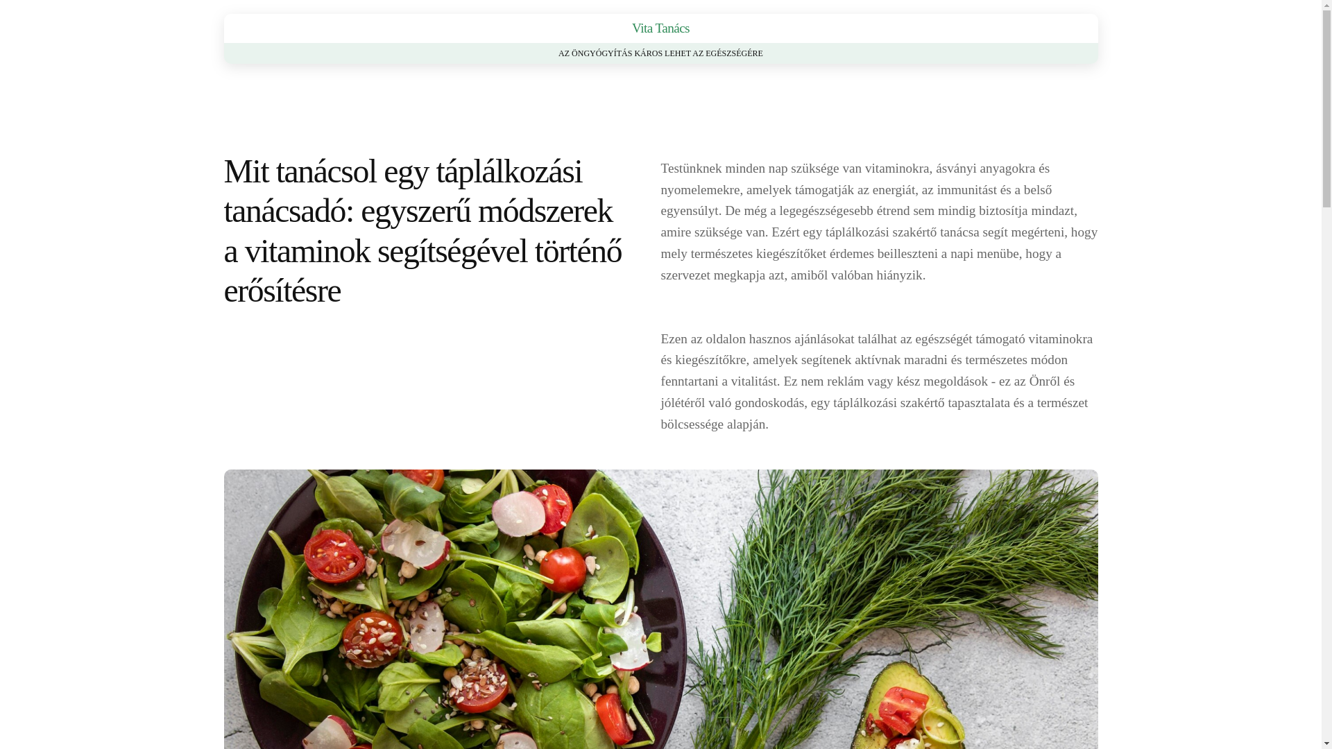 website screenshot of https://vitatanacshub.info/