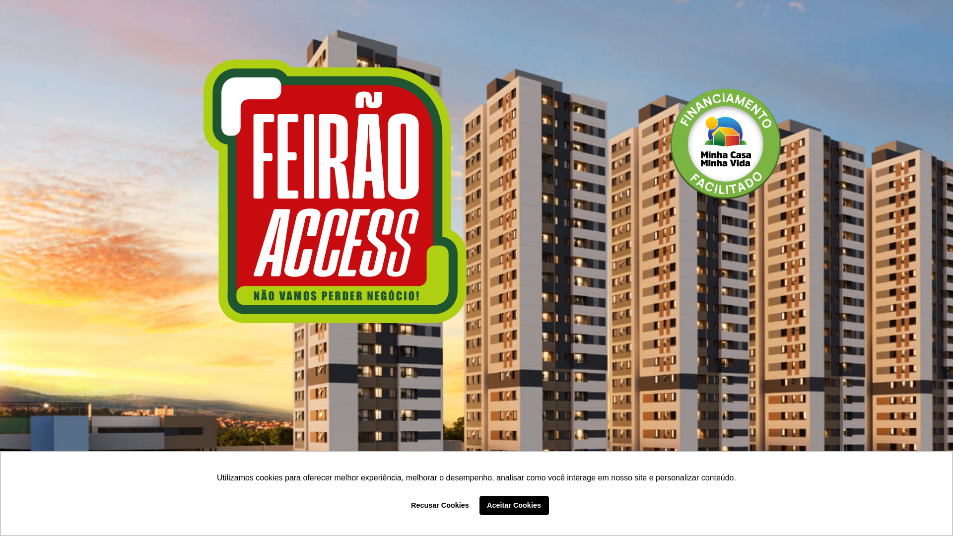 website screenshot of https://lp.construtoraplaneta.com.br/feirao-access-abril-2026