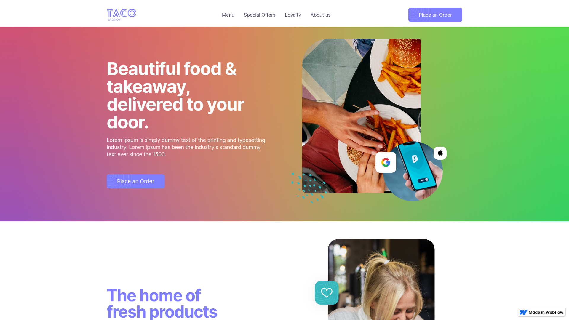 website screenshot of https://site-restaurant-marketing-website.pages.dev/
