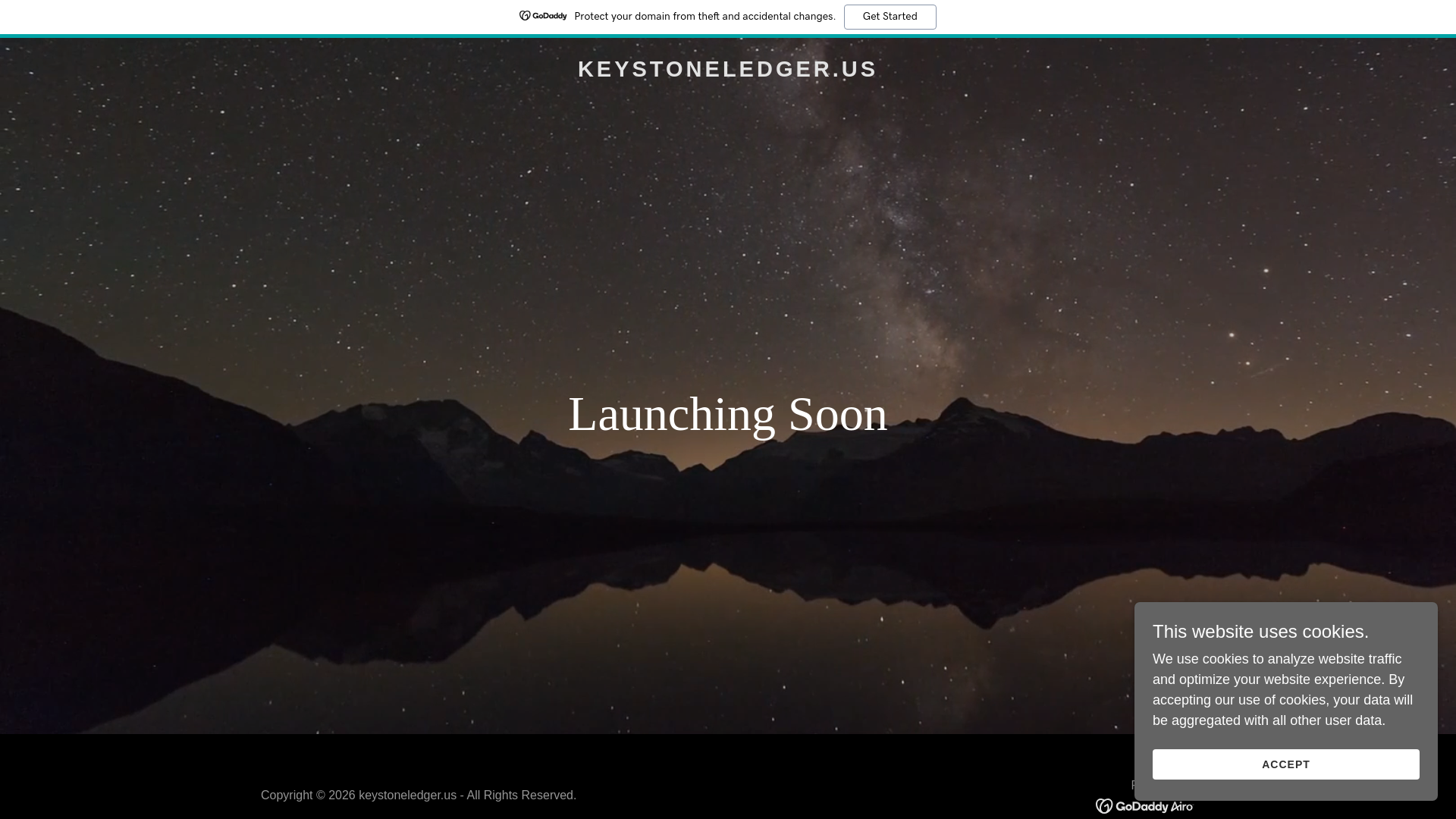 website screenshot of https://keystoneledger.us
