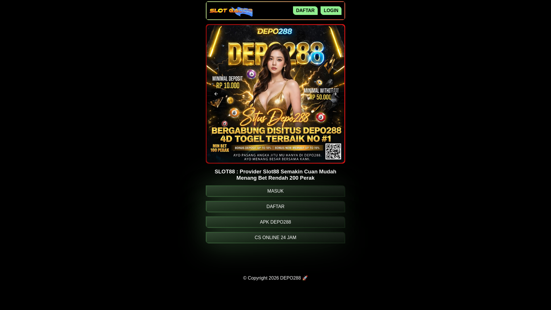 website screenshot of https://contact-slot88-bergoyang.pages.dev/