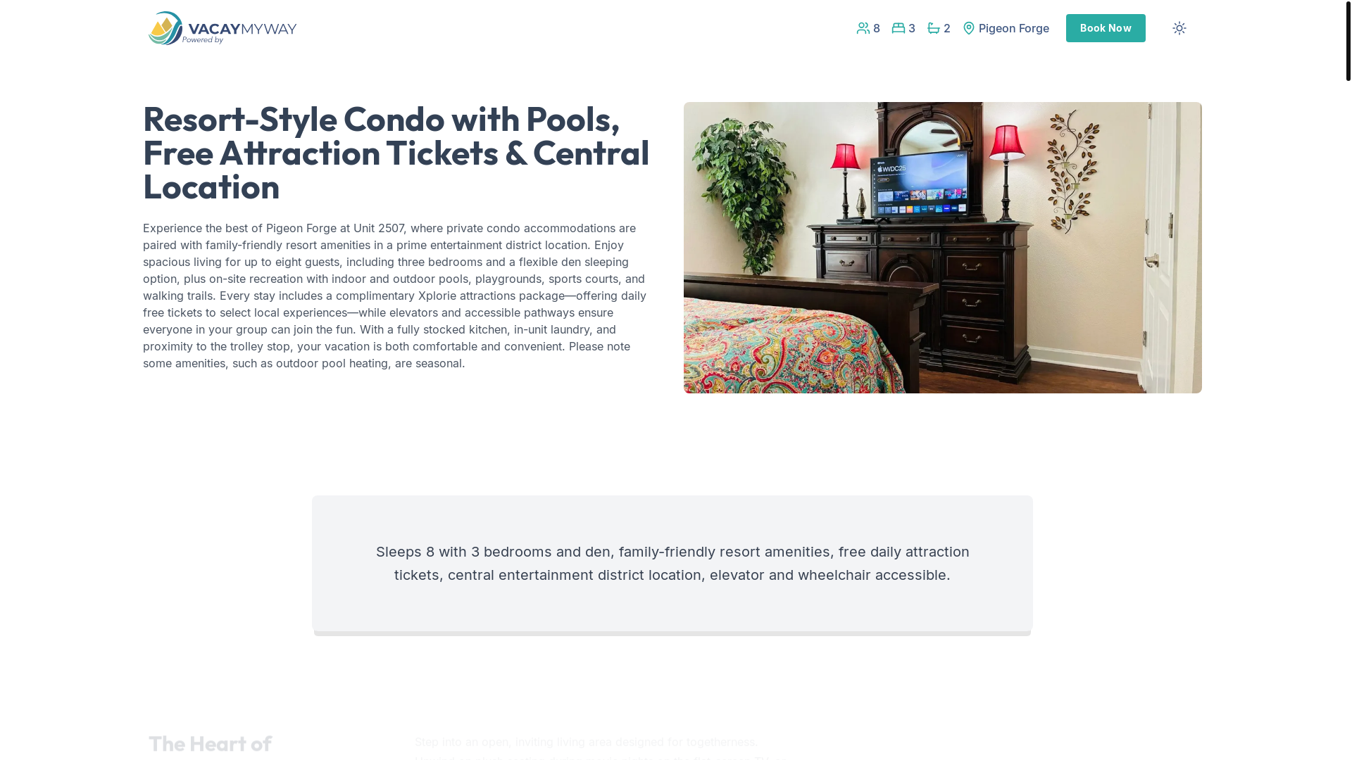 website screenshot of https://exciteforge.vacations/