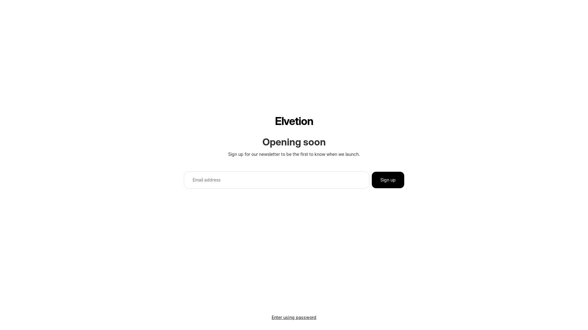 website screenshot of https://elvetion.com/