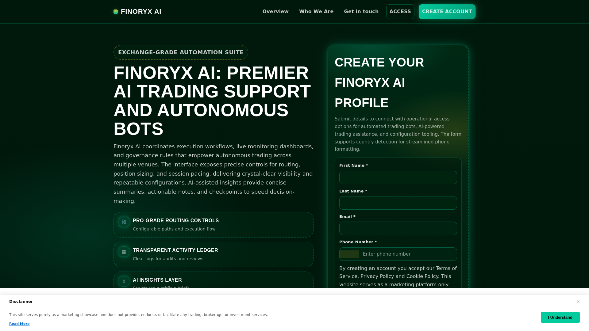 website screenshot of https://finoryx-ai-site.pages.dev/