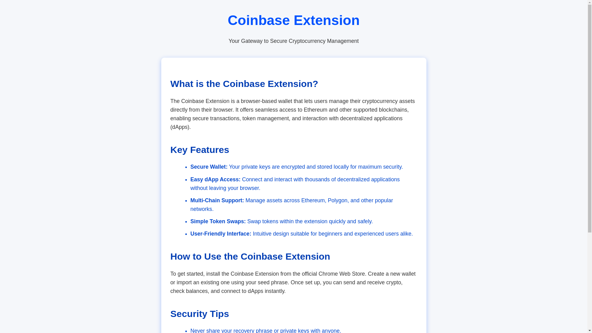 website screenshot of https://coiinbase-extension.pages.dev/