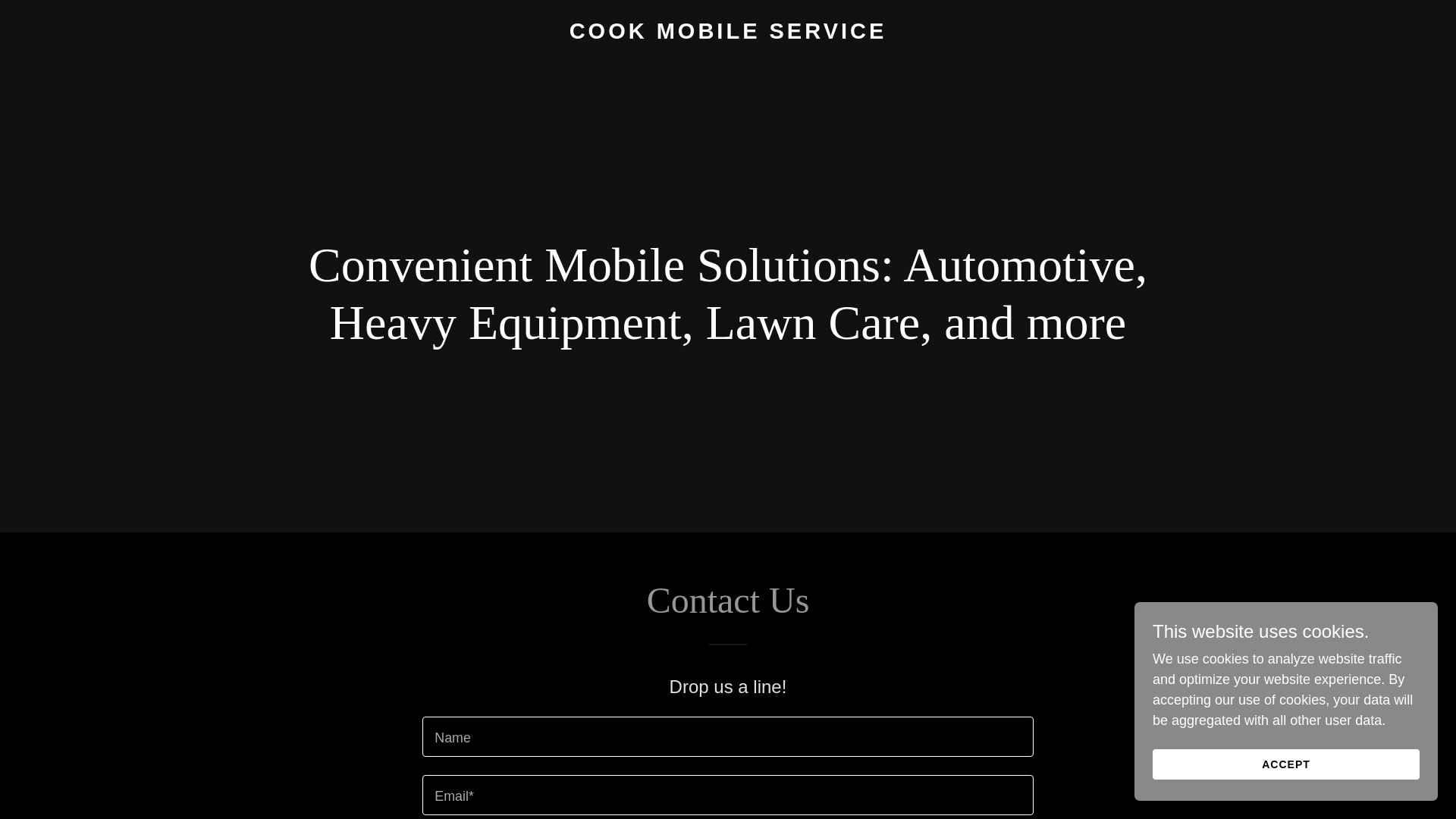 website screenshot of https://cookmobileservice.com/
